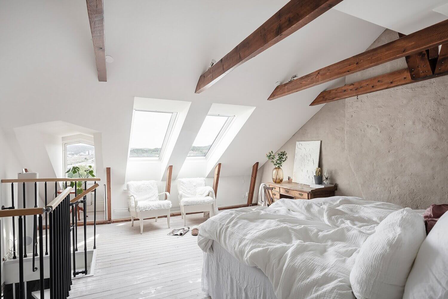 A Scandinavian Maisonette With A Bright Attic Bedroom 10 scandinavian maisonette attic bedroom nordroom9 A Scandinavian Maisonette With A Bright Attic Bedroom