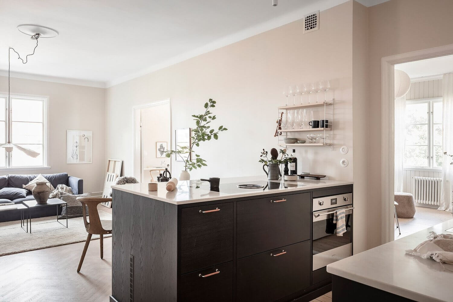 A Serene Scandi Apartment Painted In A Lovely Beige Hue 2 serene beige scandinavian apartment nordroom1 A Serene Scandi Apartment Painted In A Lovely Beige Hue
