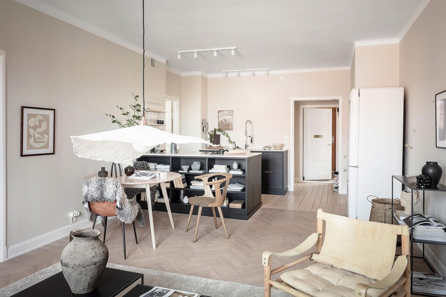 A Serene Scandi Apartment Painted In A Lovely Beige Hue 11 serene beige scandinavian apartment nordroom10 A Serene Scandi Apartment Painted In A Lovely Beige Hue
