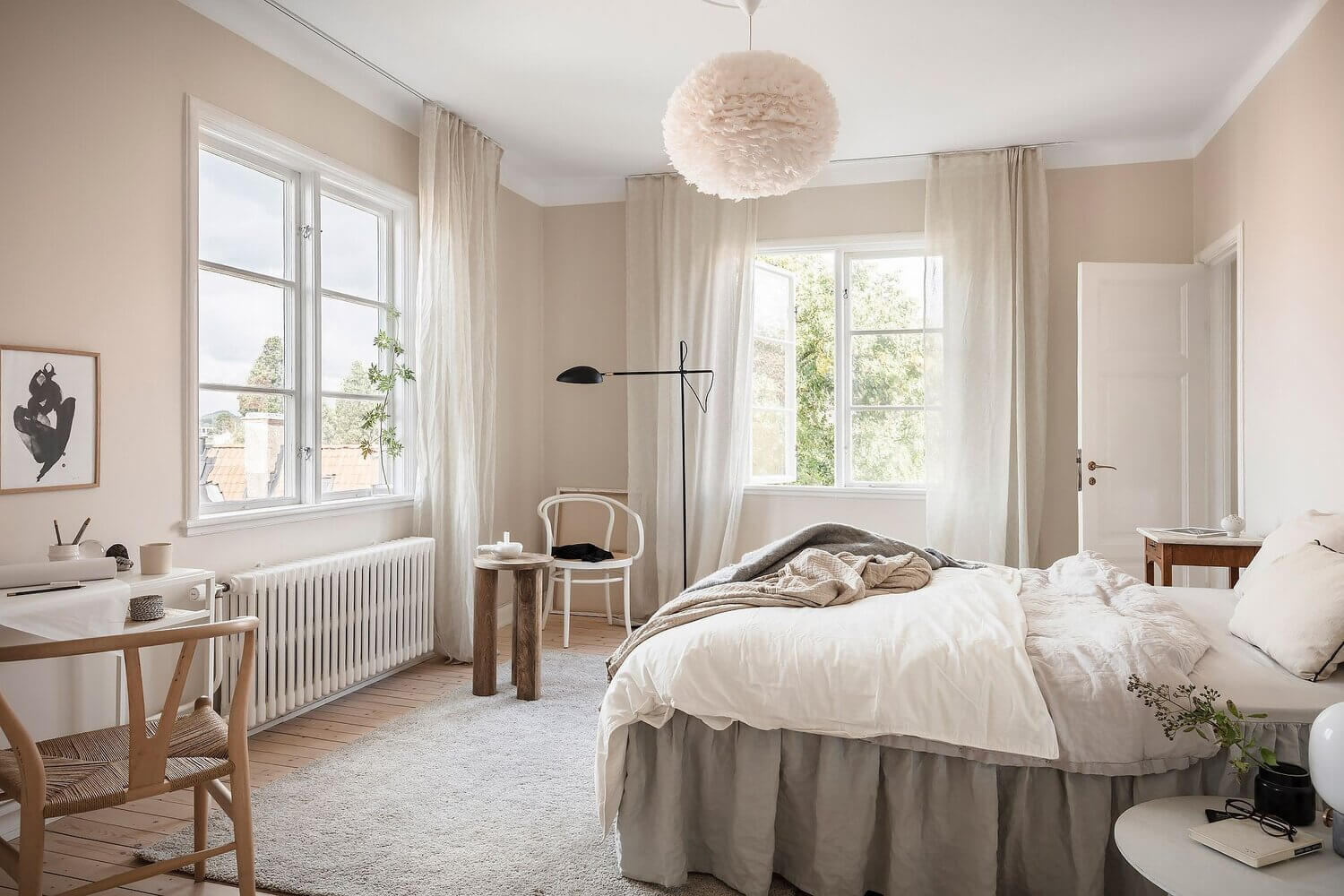 A Serene Scandi Apartment Painted In A Lovely Beige Hue 14 serene beige scandinavian apartment nordroom13 A Serene Scandi Apartment Painted In A Lovely Beige Hue