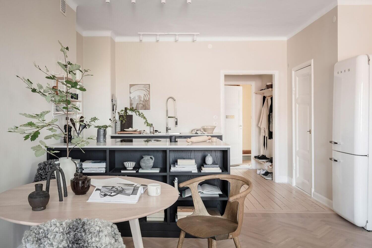 A Serene Scandi Apartment Painted In A Lovely Beige Hue 5 serene beige scandinavian apartment nordroom4 A Serene Scandi Apartment Painted In A Lovely Beige Hue