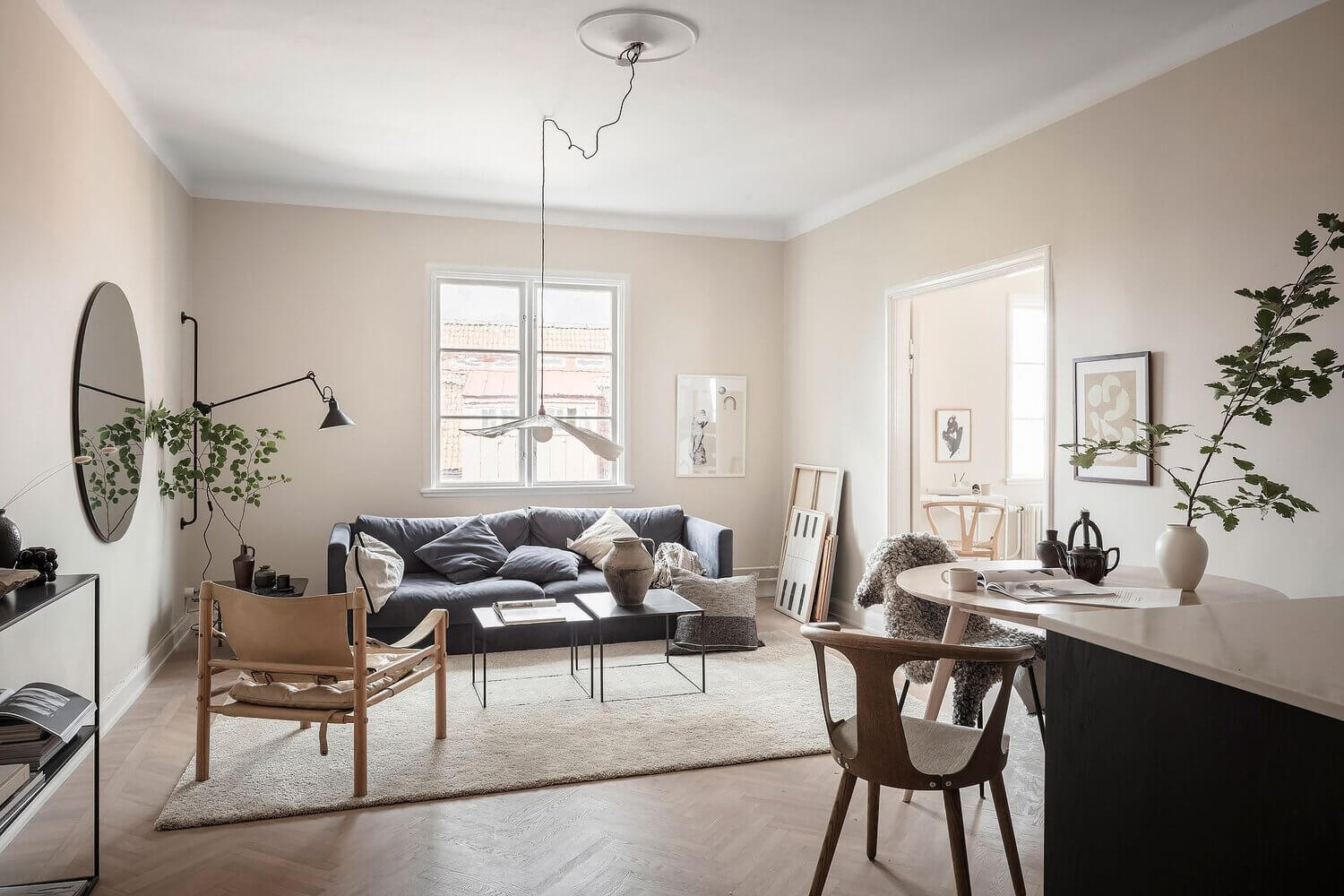 A Serene Scandi Apartment Painted In A Lovely Beige Hue 10 serene beige scandinavian apartment nordroom9 A Serene Scandi Apartment Painted In A Lovely Beige Hue