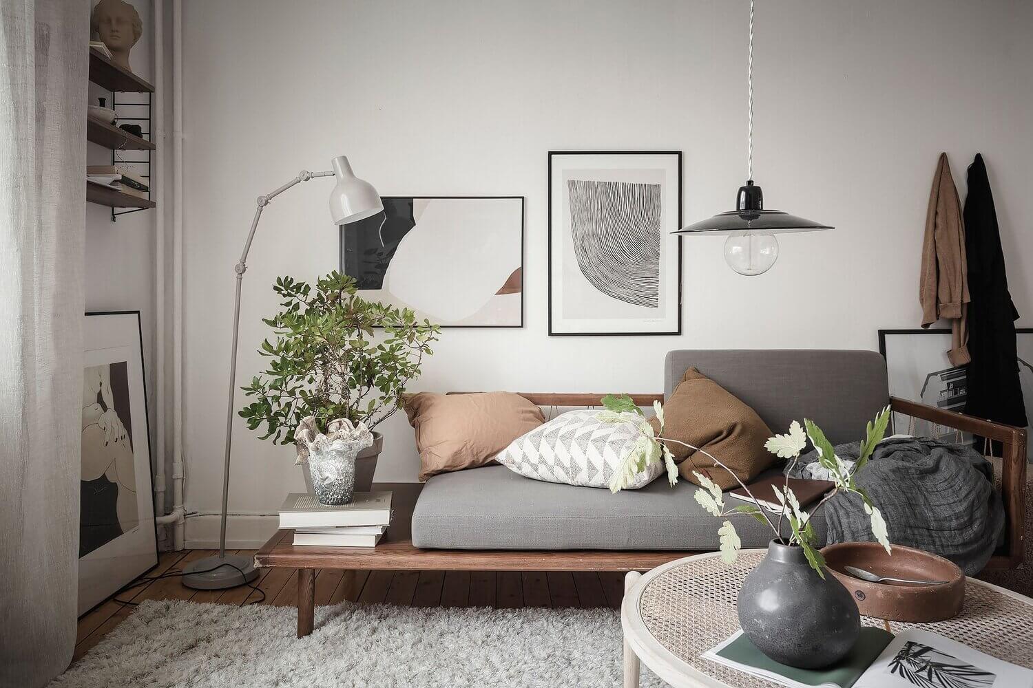 A Scandinavian Studio Apartment Decorated in Earthy Fall Colors 3 AScandinavianStudioApartmentDecoratedinEarthyFallColors TheNordroom4 A Scandinavian Studio Apartment Decorated in Earthy Fall Colors