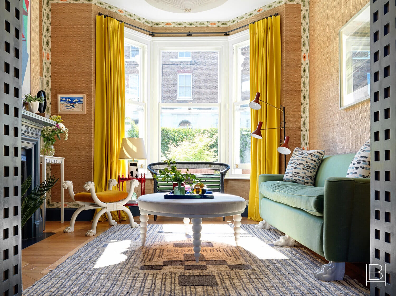 A Colorful London Family Home Designed By Beata Heuman 6 colorful london family home beata heuman nordroom5 A Colorful London Family Home Designed By Beata Heuman