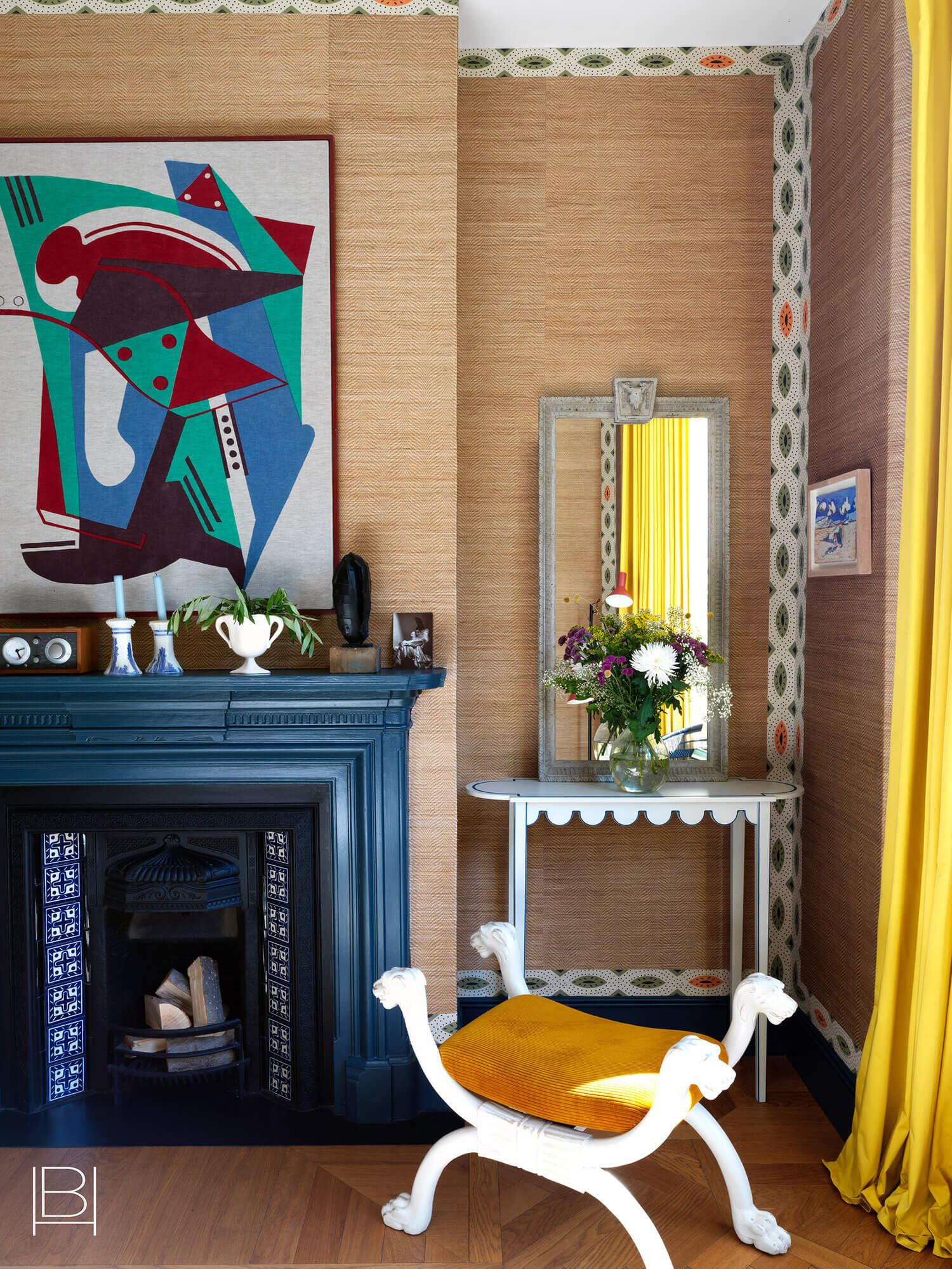 A Colorful London Family Home Designed By Beata Heuman 8 colorful london family home beata heuman nordroom7 A Colorful London Family Home Designed By Beata Heuman