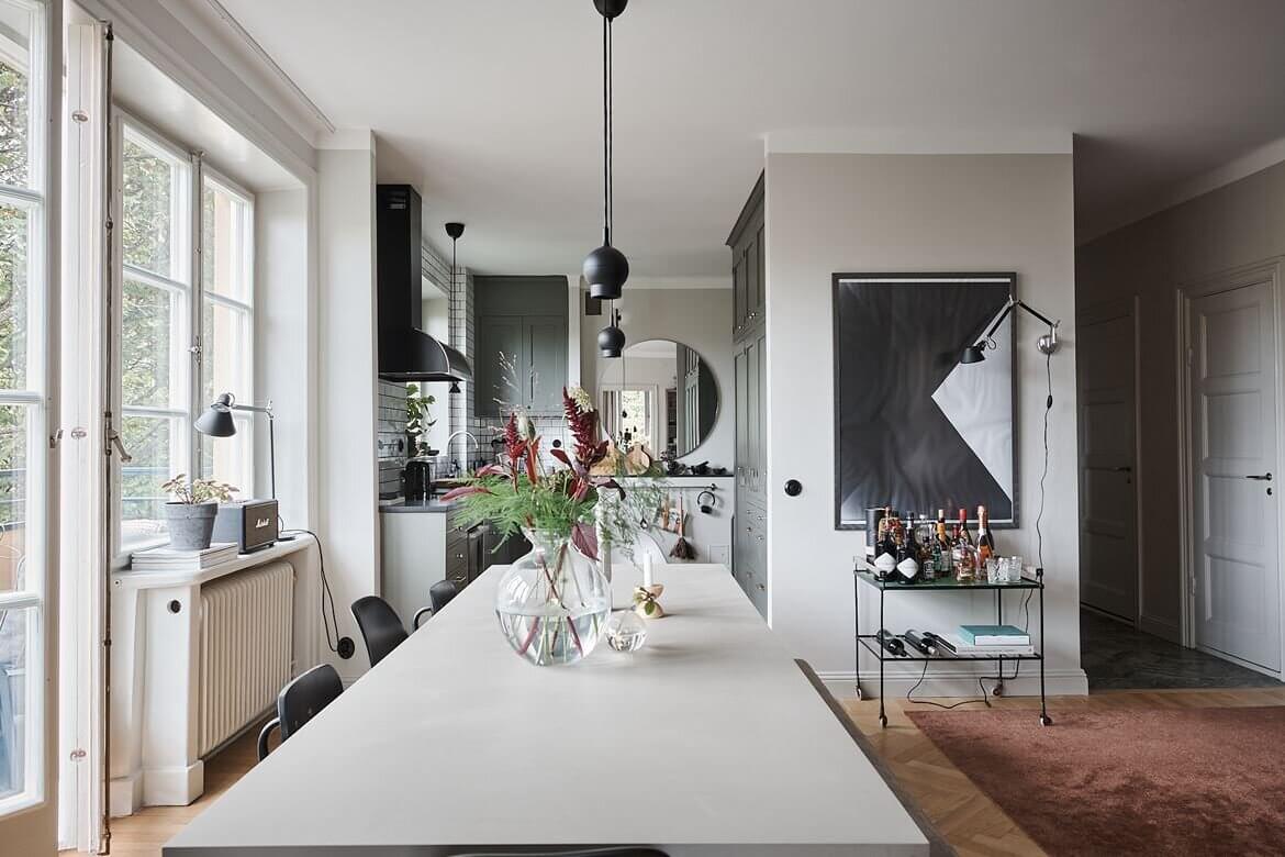 A Grey Scandinavian Apartment with Art-Filled Living Room 5 grey scandinavian apartment art nordroom4 A Grey Scandinavian Apartment with Art-Filled Living Room