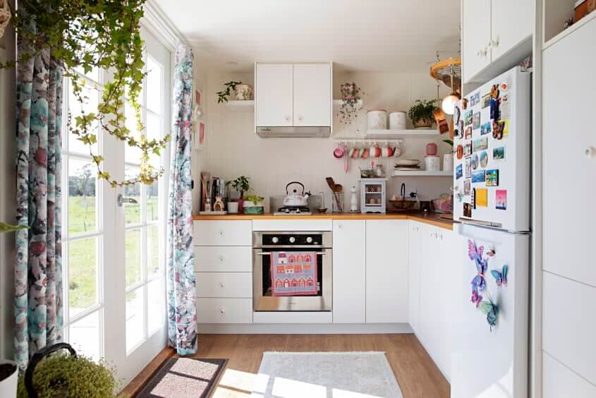 A Light and Plant-Filled Tiny House with Two Sleeping Lofts 4 tiny house plants nordroom4 A Light and Plant-Filled Tiny House with Two Sleeping Lofts