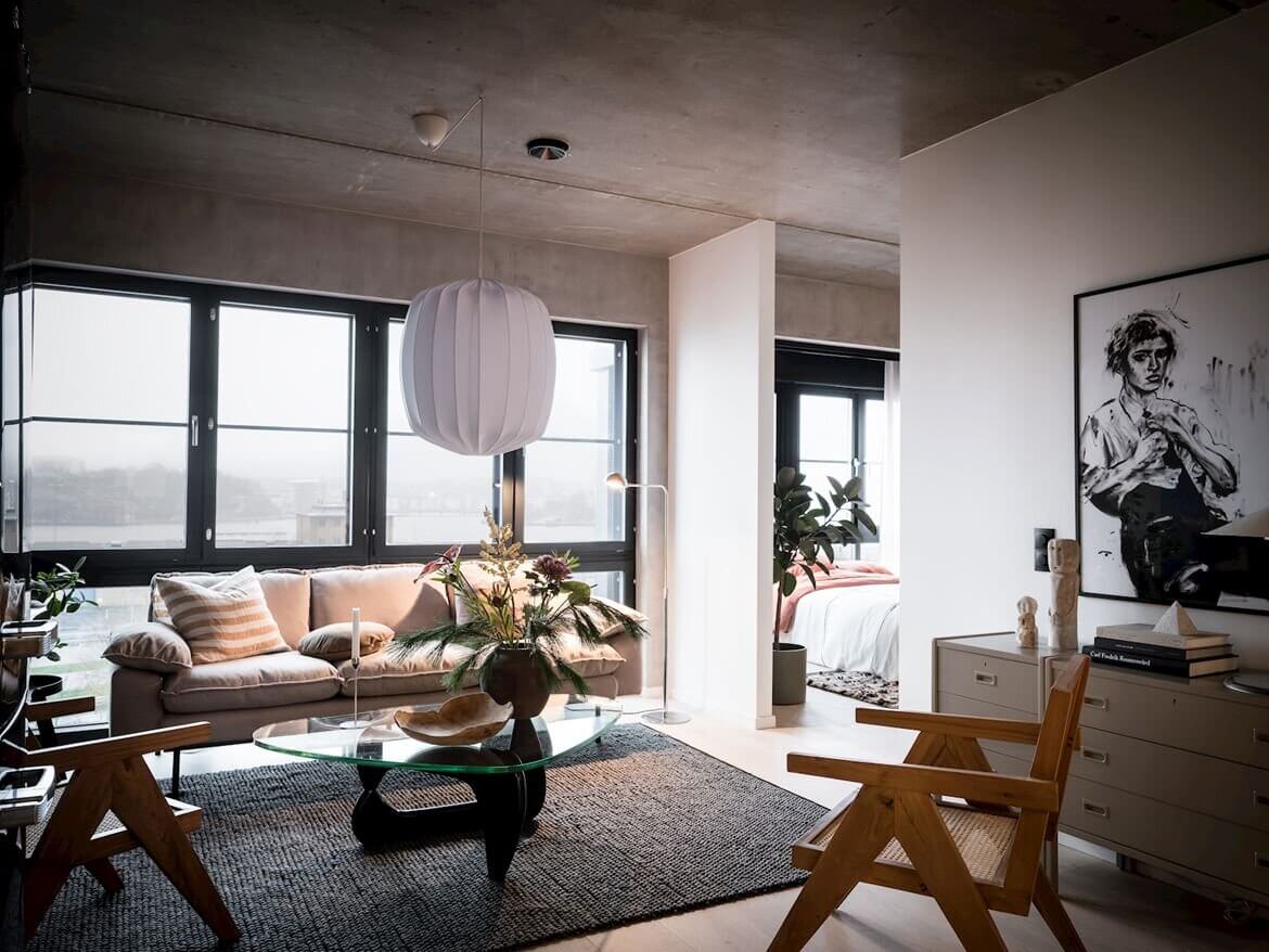 Industrial and Scandinavian Design in a Beautiful Apartment 2 industrial scandinavian apartment nordroom1 Industrial and Scandinavian Design in a Beautiful Apartment