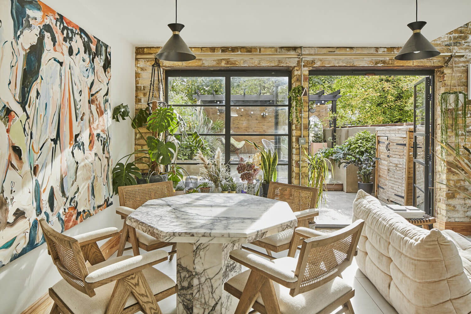 neutral art filled victorian home nordroom1 Neutral Tones in an Art-Filled Victorian Home with Surprising Bathrooms