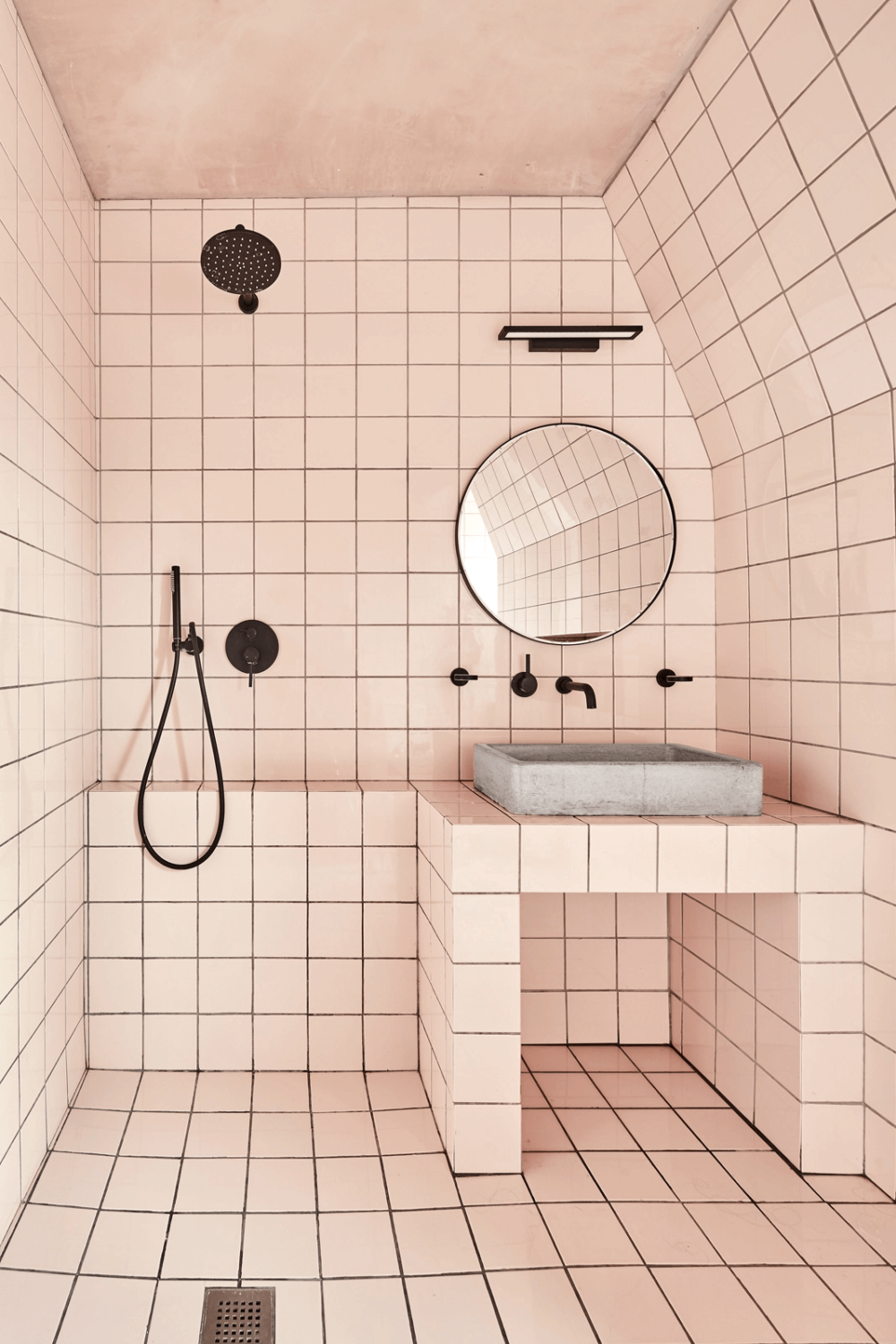 89 Pink Bathroom Ideas: From Hot Pink Walls to Blush Tiles 52 neutral art filled victorian home nordroom16 89 Pink Bathroom Ideas: From Hot Pink Walls to Blush Tiles