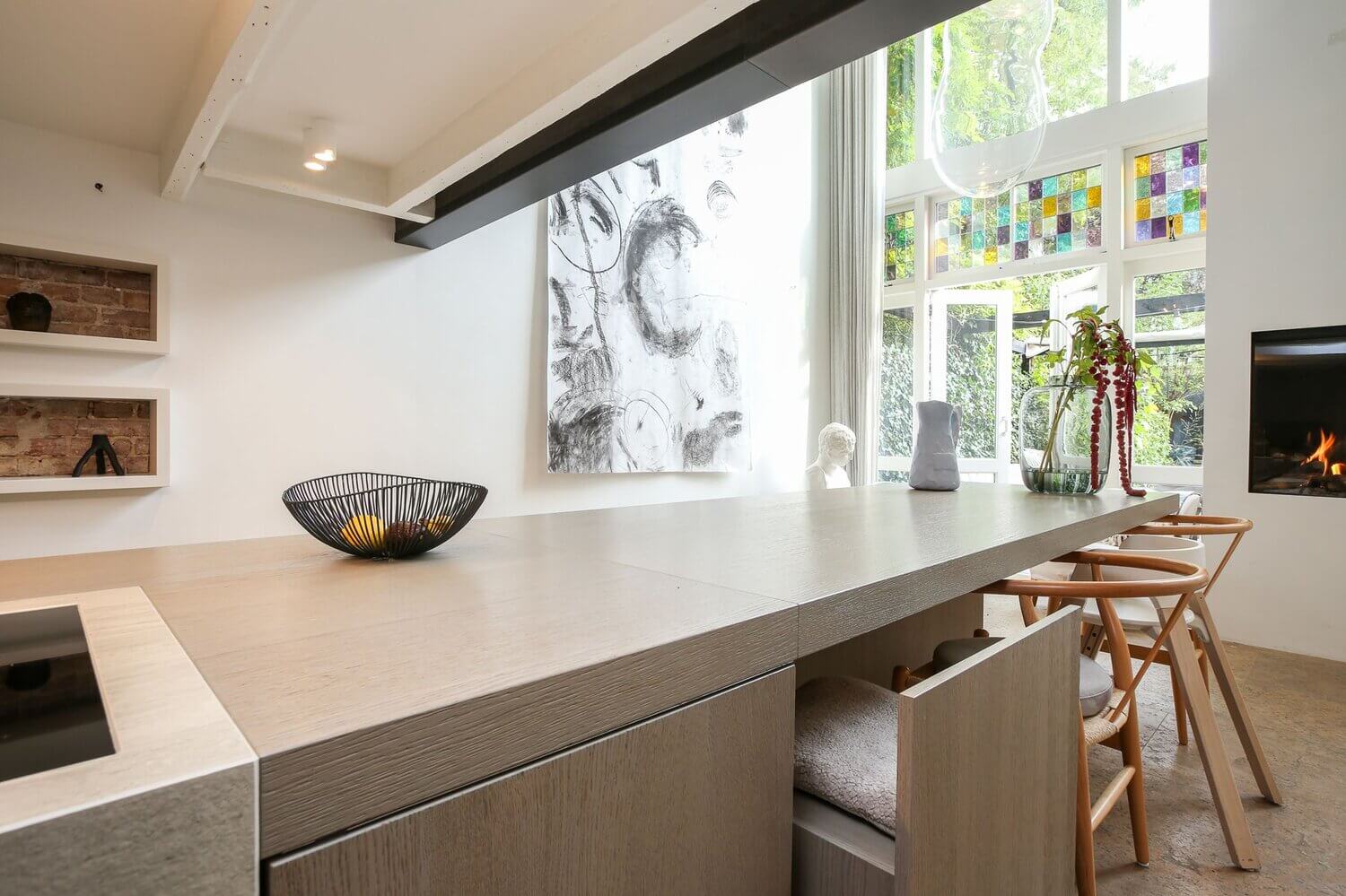 A Serene Townhouse in The Netherlands with a Unique Artistic Ceiling 4 serene townhouse netherlands nordroom3 A Serene Townhouse in The Netherlands with a Unique Artistic Ceiling