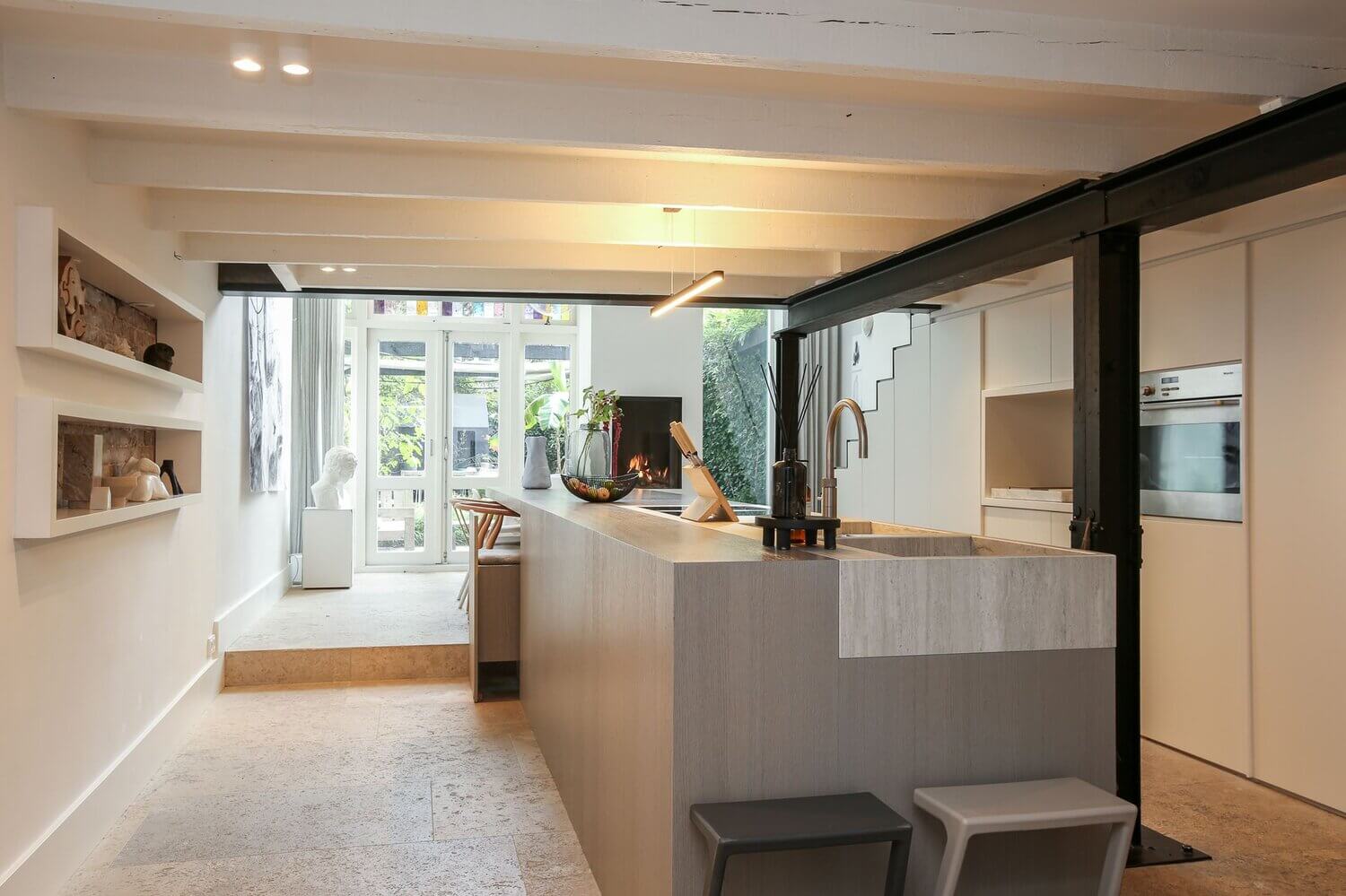 A Serene Townhouse in The Netherlands with a Unique Artistic Ceiling 5 serene townhouse netherlands nordroom4 A Serene Townhouse in The Netherlands with a Unique Artistic Ceiling