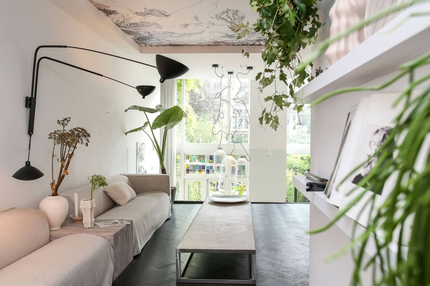 A Serene Townhouse in The Netherlands with a Unique Artistic Ceiling 9 serene townhouse netherlands nordroom8 A Serene Townhouse in The Netherlands with a Unique Artistic Ceiling