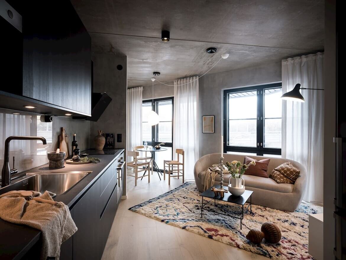 A Small Scandinavian Loft With Industrial Touches 1 small scandinavian loft industrial nordroom A Small Scandinavian Loft With Industrial Touches