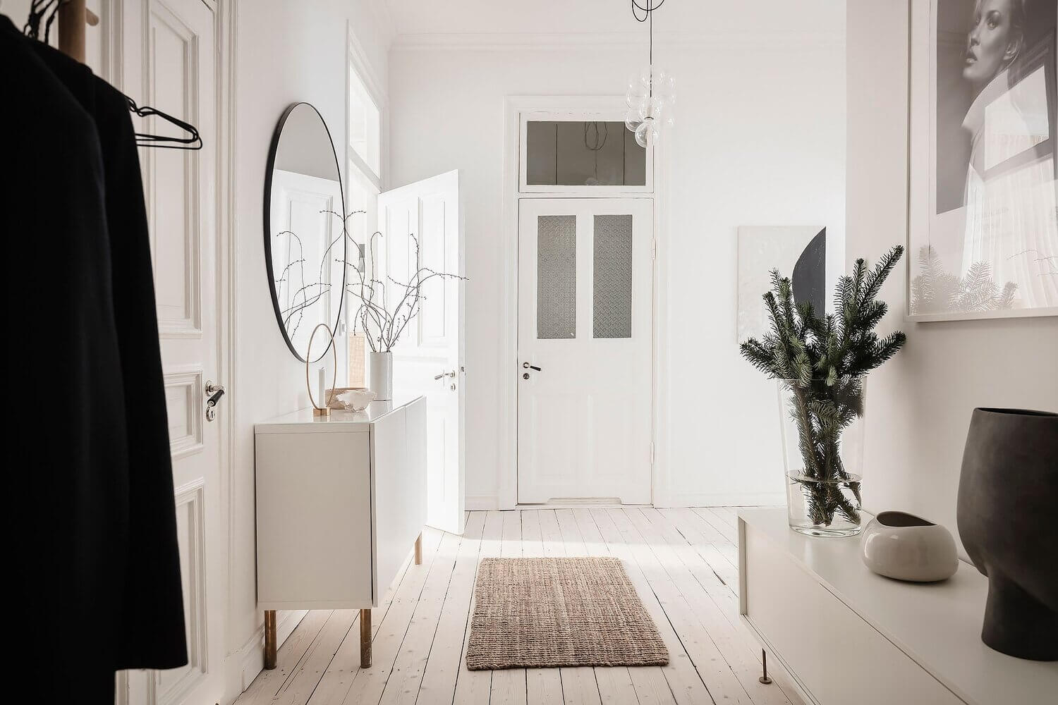 A White Scandinavian Apartment With A Sleek Dark Grey Kitchen 16 white scandinavian apartment grey kitchen nordroom15 A White Scandinavian Apartment With A Sleek Dark Grey Kitchen