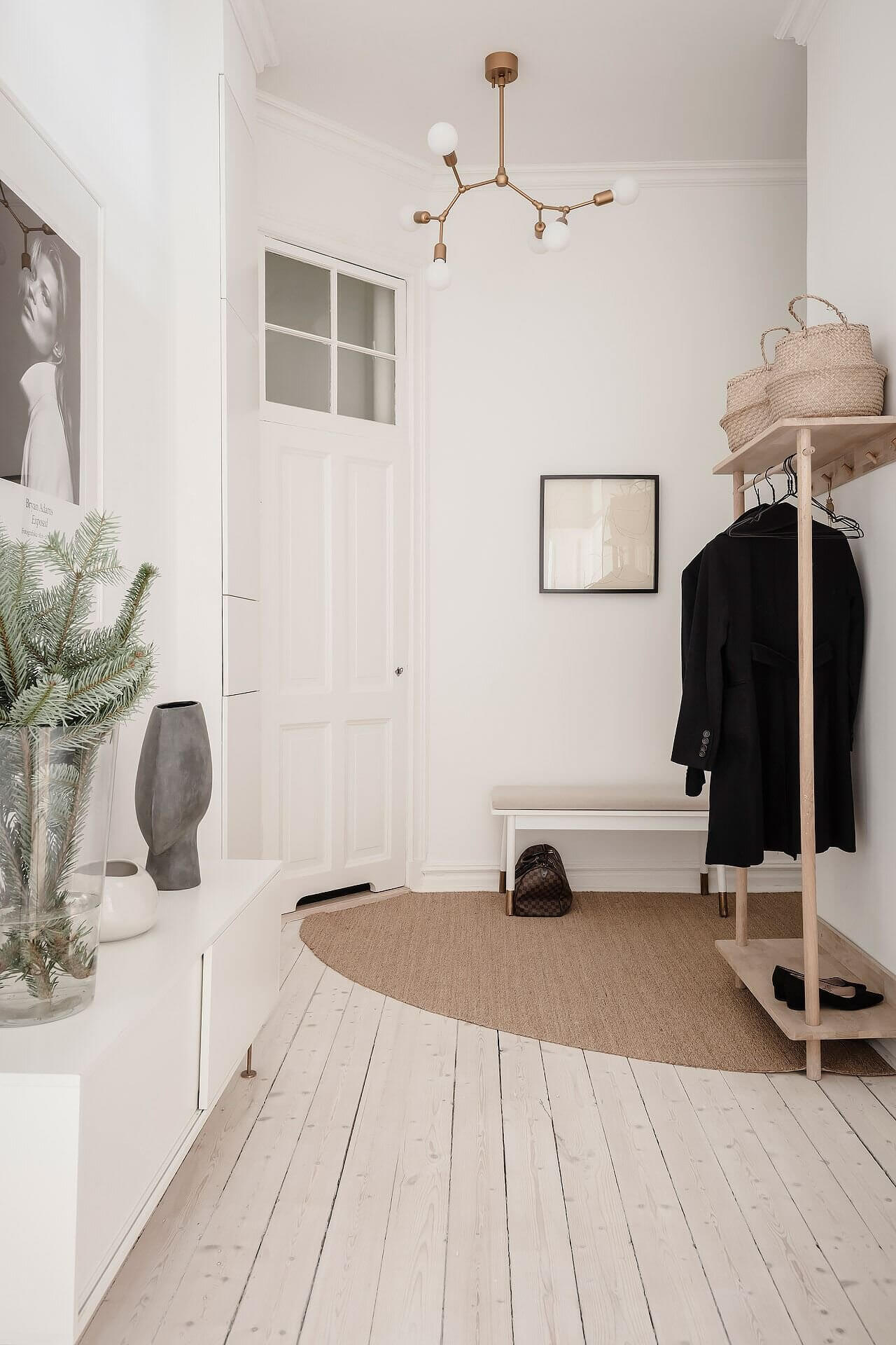 A White Scandinavian Apartment With A Sleek Dark Grey Kitchen 17 white scandinavian apartment grey kitchen nordroom16 A White Scandinavian Apartment With A Sleek Dark Grey Kitchen