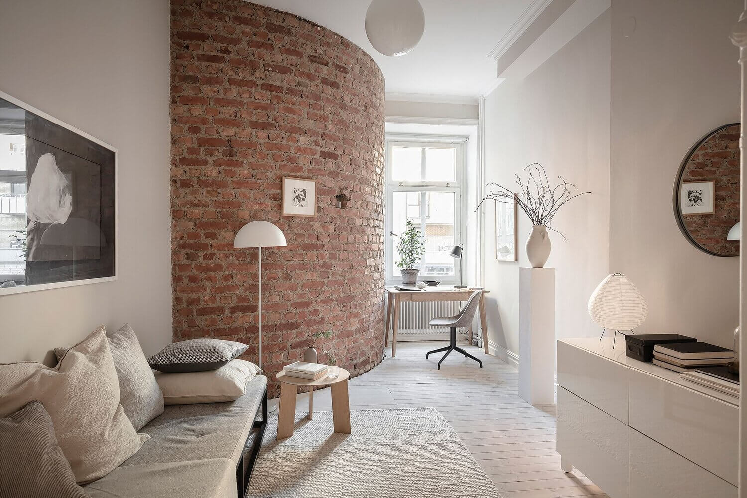 A White Scandinavian Apartment With A Sleek Dark Grey Kitchen 18 white scandinavian apartment grey kitchen nordroom17 A White Scandinavian Apartment With A Sleek Dark Grey Kitchen