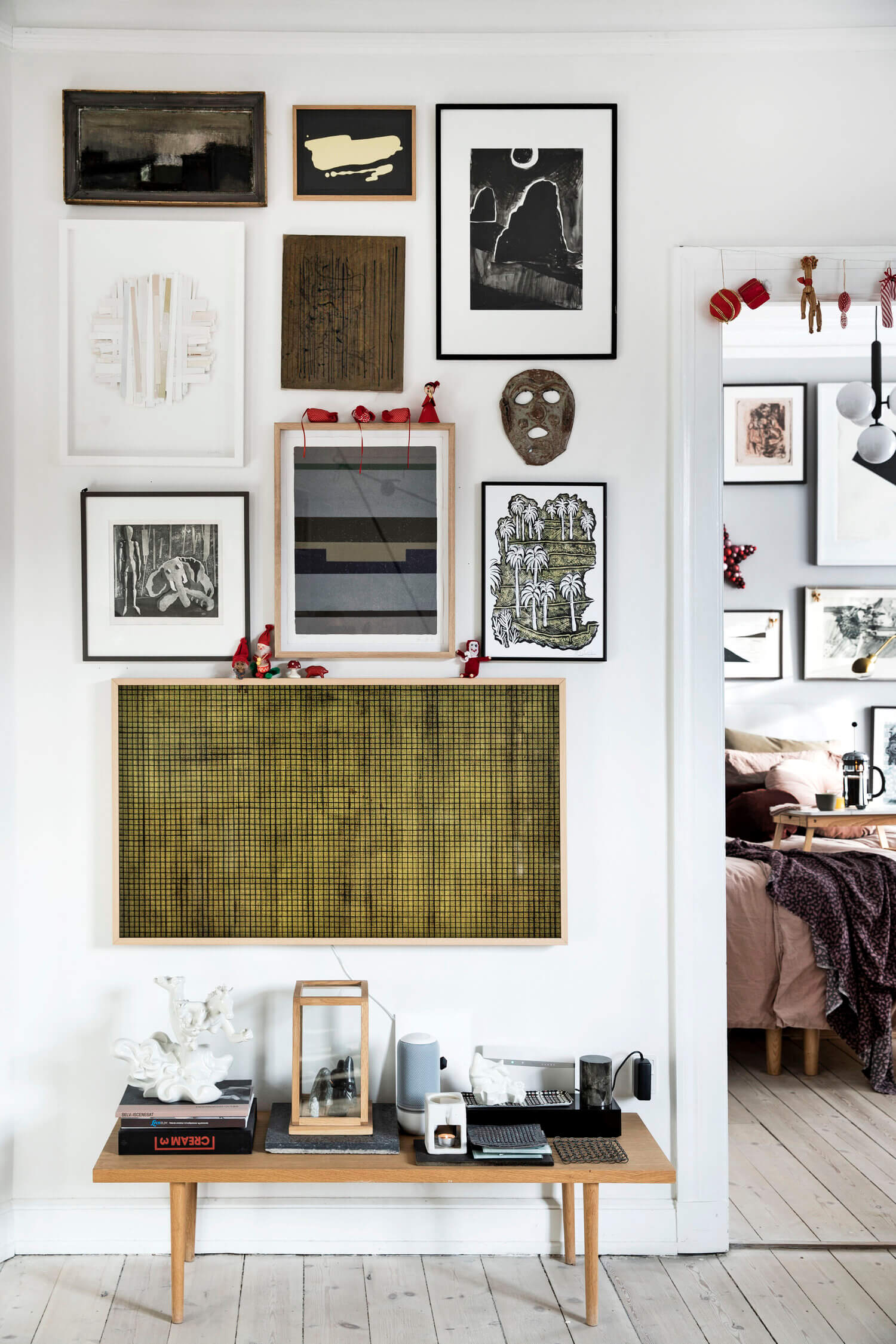 An Art-Filled Danish Home Decorated For Christmas 5 art filled danish home christmas decor nordroom4 An Art-Filled Danish Home Decorated For Christmas