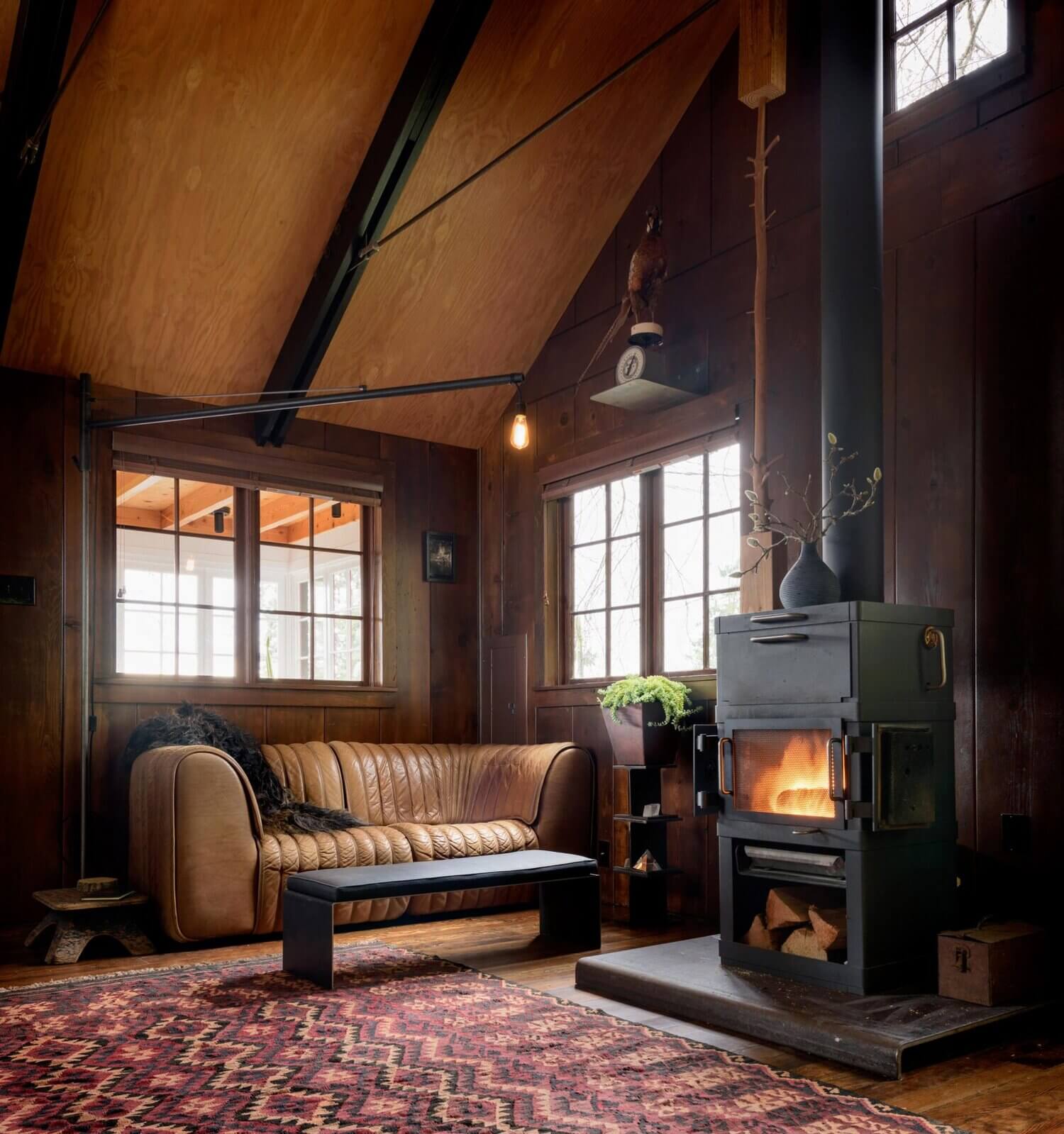 A Cozy Cabin With A Bedroom View Of The Surrounding Nature 3 cozy cabin nature nordroom3 A Cozy Cabin With A Bedroom View Of The Surrounding Nature