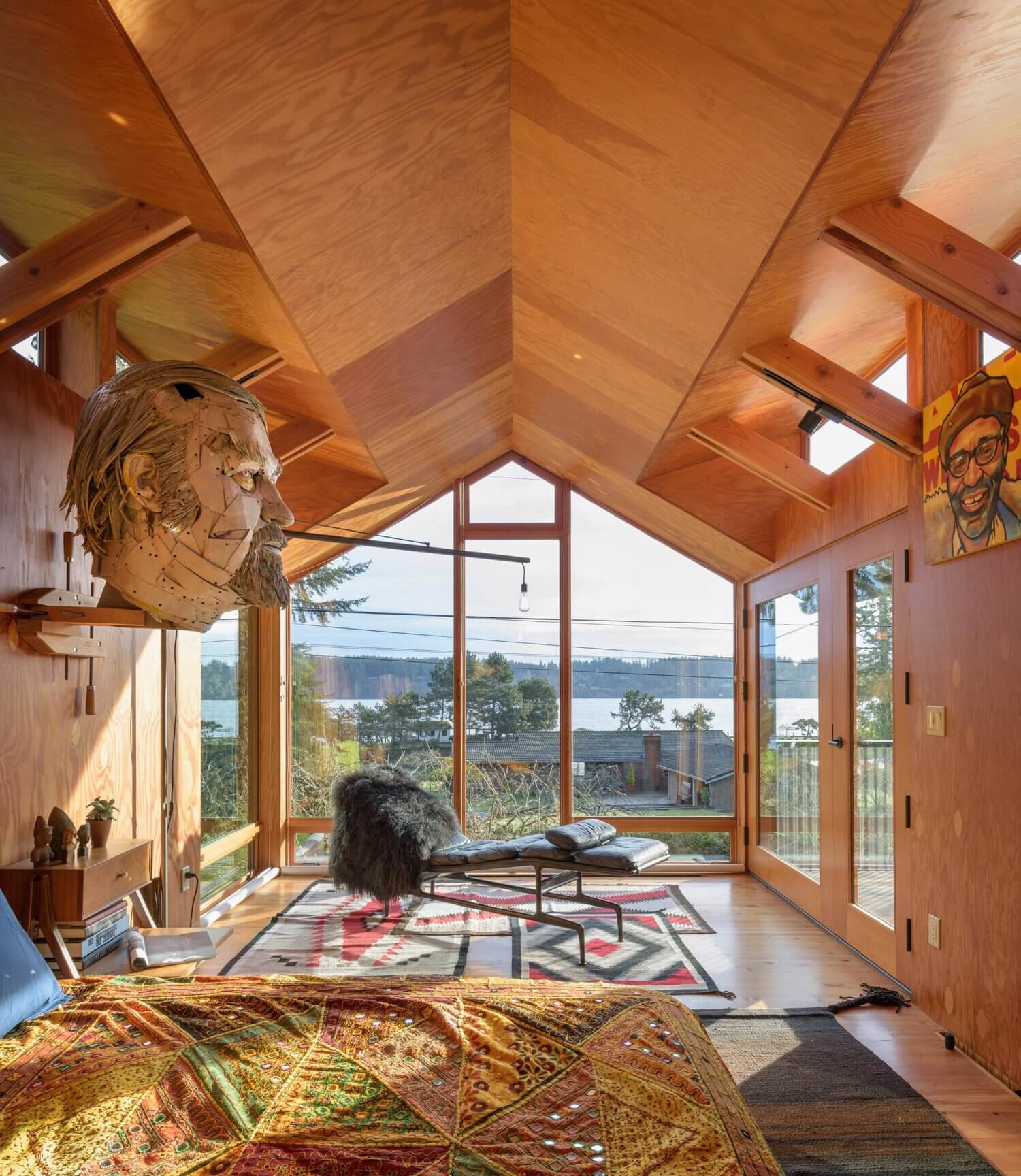 A Cozy Cabin With A Bedroom View Of The Surrounding Nature 8 cozy cabin nature nordroom8 A Cozy Cabin With A Bedroom View Of The Surrounding Nature