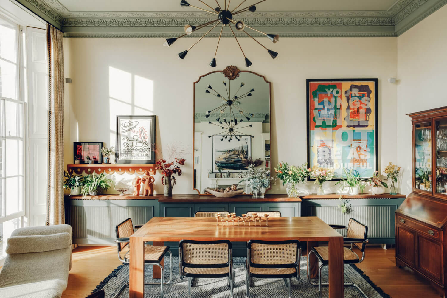 An Eclectic Apartment in a Historic Townhouse in Brighton 2 eclectic apartment townhouse brighton nordroom1 An Eclectic Apartment in a Historic Townhouse in Brighton