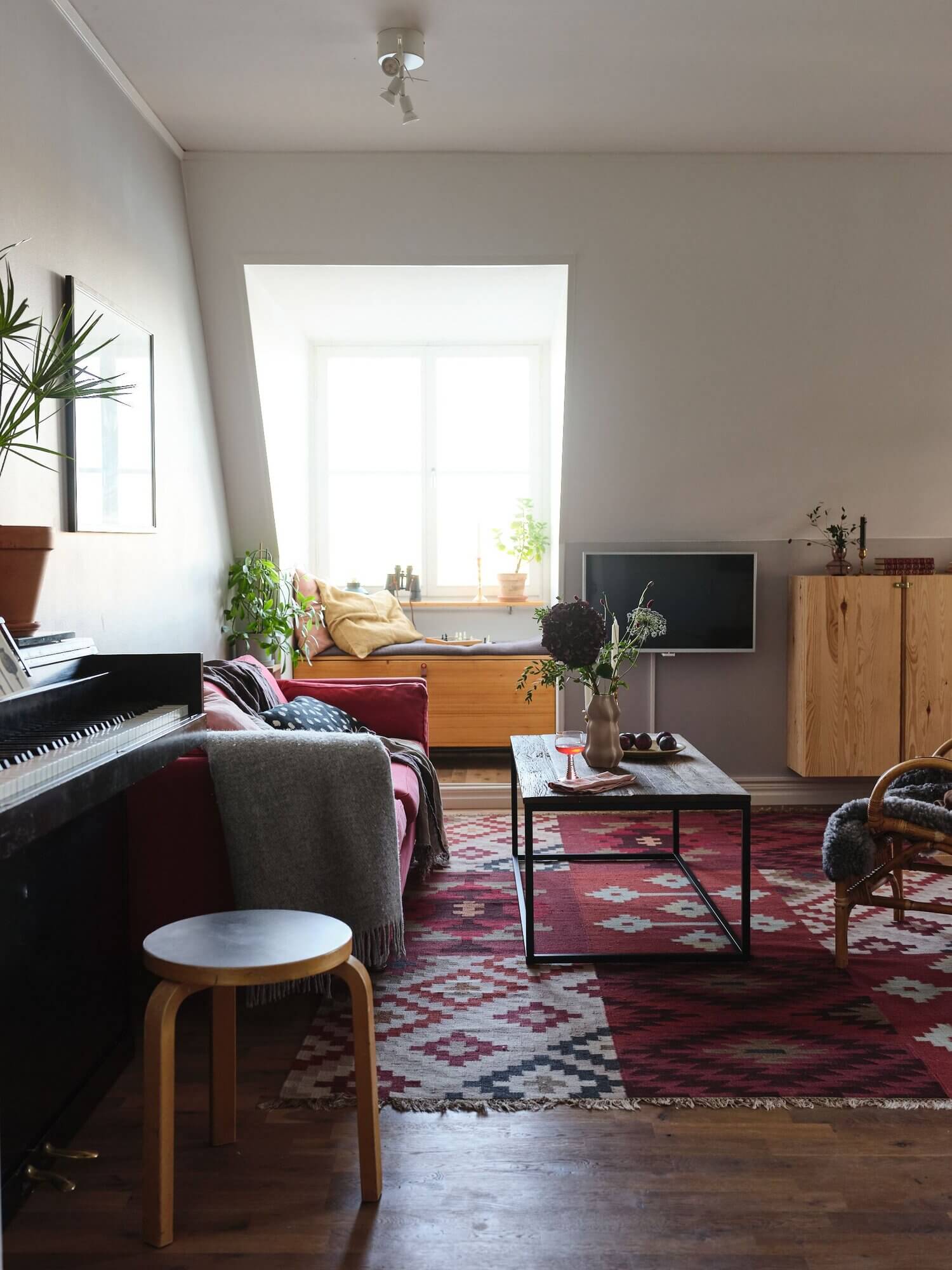 A Cozy Scandinavian Attic Apartment With Canal Views 1 scandinavian attic apartment canal views nordroom A Cozy Scandinavian Attic Apartment With Canal Views