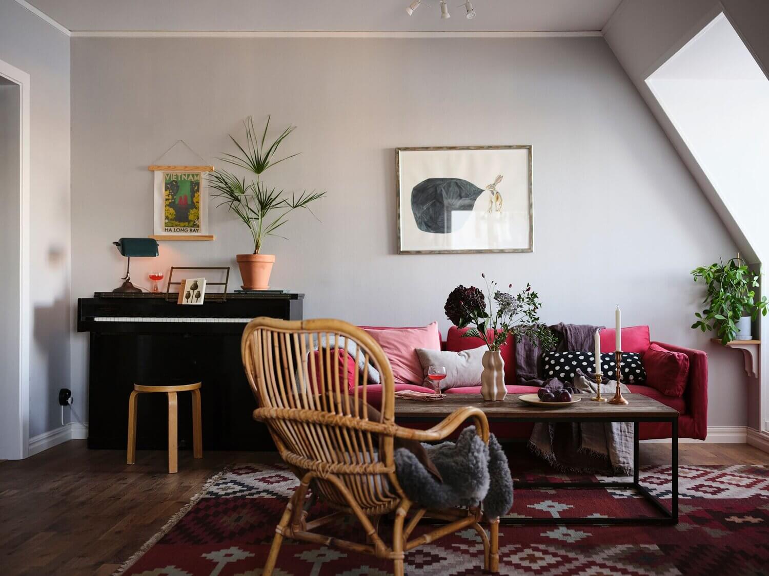 A Cozy Scandinavian Attic Apartment With Canal Views 2 scandinavian attic apartment canal views nordroom1 A Cozy Scandinavian Attic Apartment With Canal Views