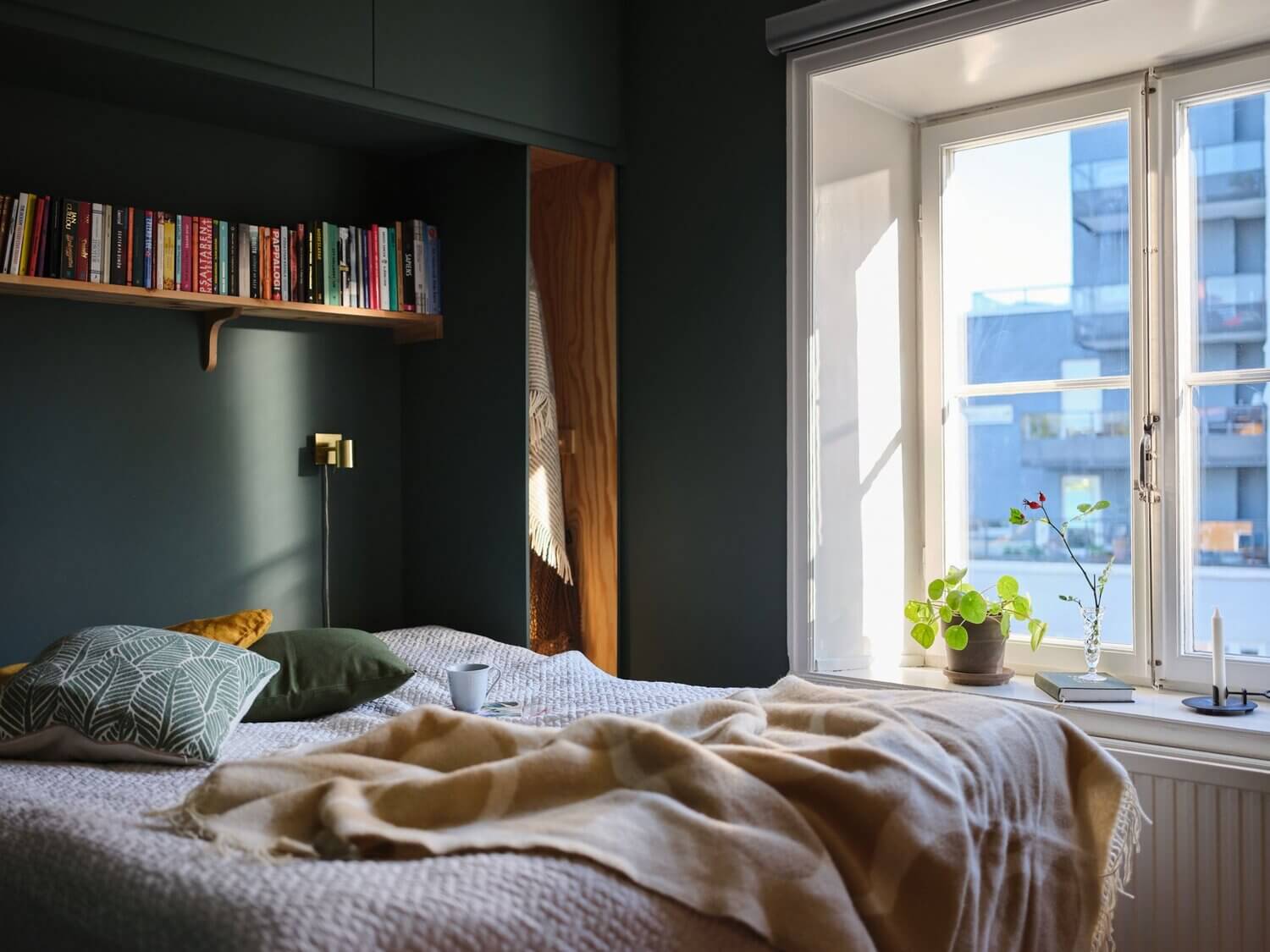A Cozy Scandinavian Attic Apartment With Canal Views 11 scandinavian attic apartment canal views nordroom10 A Cozy Scandinavian Attic Apartment With Canal Views