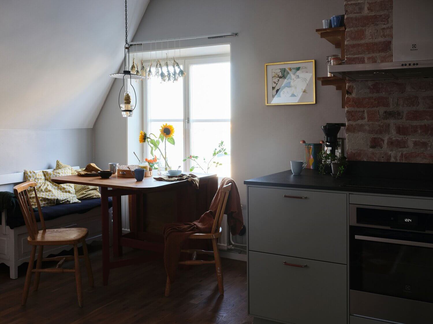 A Cozy Scandinavian Attic Apartment With Canal Views 6 scandinavian attic apartment canal views nordroom5 A Cozy Scandinavian Attic Apartment With Canal Views