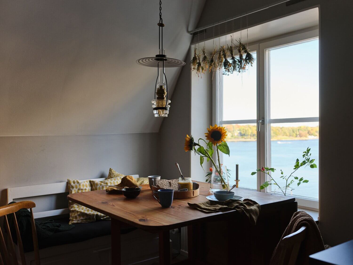 A Cozy Scandinavian Attic Apartment With Canal Views 7 scandinavian attic apartment canal views nordroom6 A Cozy Scandinavian Attic Apartment With Canal Views