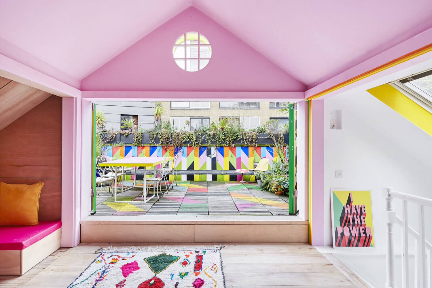 The Funky Colorful London Home of Artist Morag Myerscough 7 7 The Funky Colorful London Home of Artist Morag Myerscough