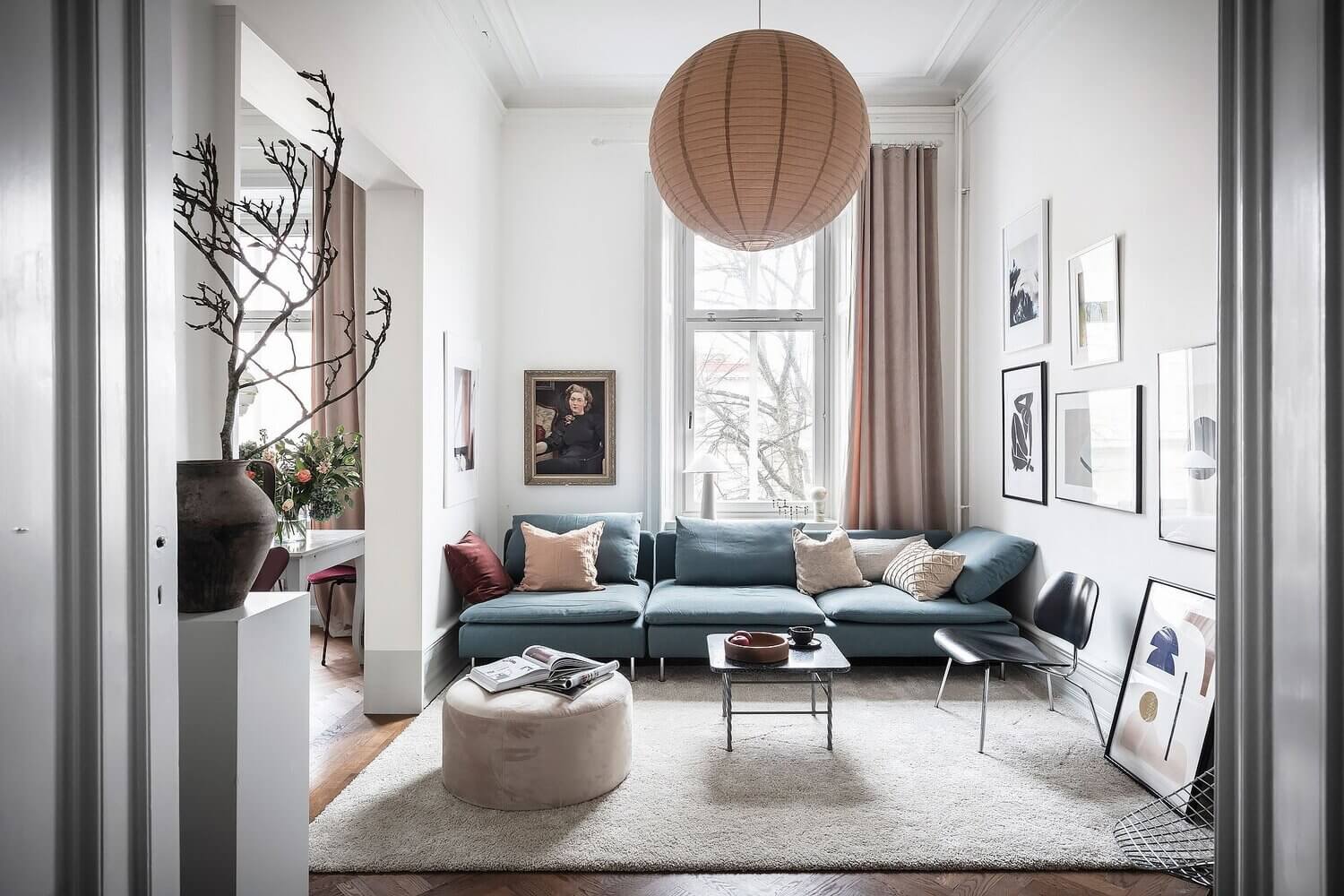 A Blue Kitchen and Multifunctional Bedroom in a Scandi Apartment 1 ABlueKitchenandMultifunctionalBedroominaScandiApartment TheNordroom A Blue Kitchen and Multifunctional Bedroom in a Scandi Apartment