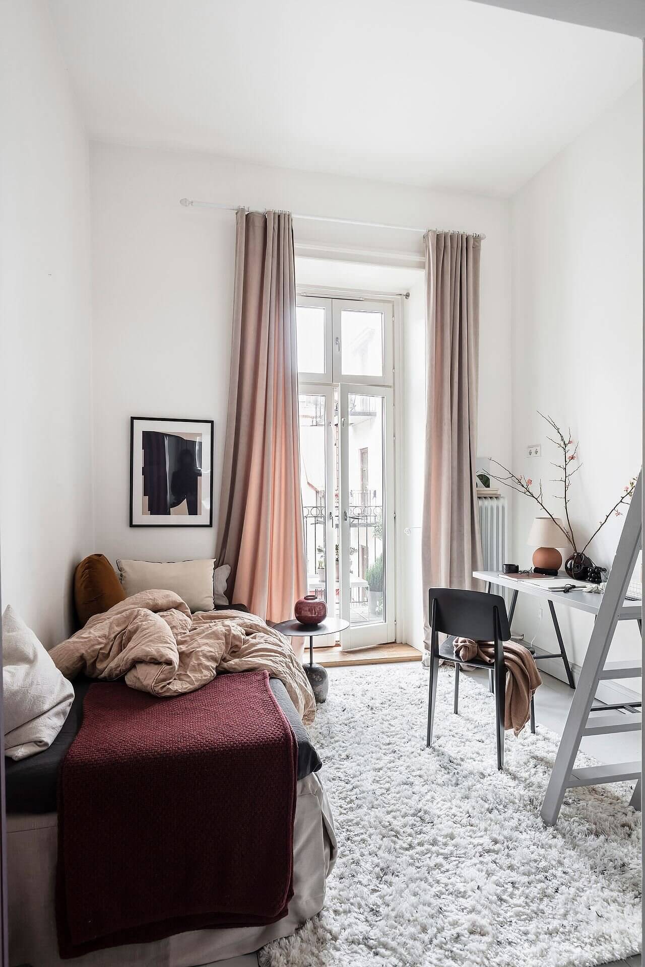 A Blue Kitchen and Multifunctional Bedroom in a Scandi Apartment 17 ABlueKitchenandMultifunctionalBedroominaScandiApartment TheNordroom15 A Blue Kitchen and Multifunctional Bedroom in a Scandi Apartment