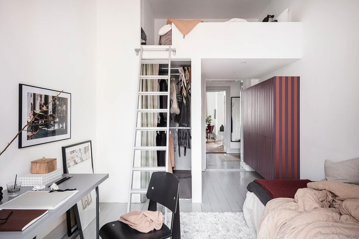 A Blue Kitchen and Multifunctional Bedroom in a Scandi Apartment 18 ABlueKitchenandMultifunctionalBedroominaScandiApartment TheNordroom16 1 A Blue Kitchen and Multifunctional Bedroom in a Scandi Apartment