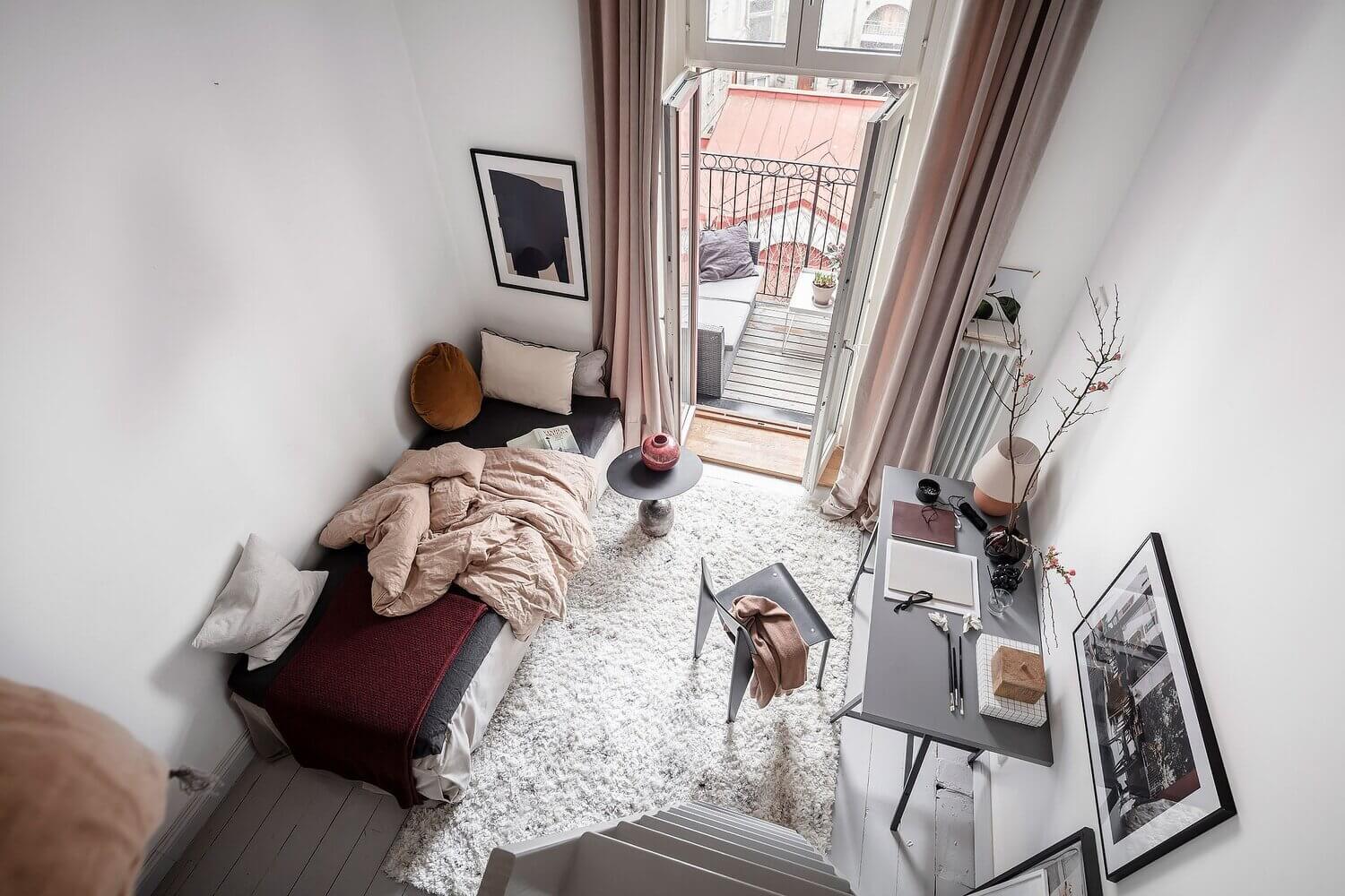 A Blue Kitchen and Multifunctional Bedroom in a Scandi Apartment 20 ABlueKitchenandMultifunctionalBedroominaScandiApartment TheNordroom18 A Blue Kitchen and Multifunctional Bedroom in a Scandi Apartment