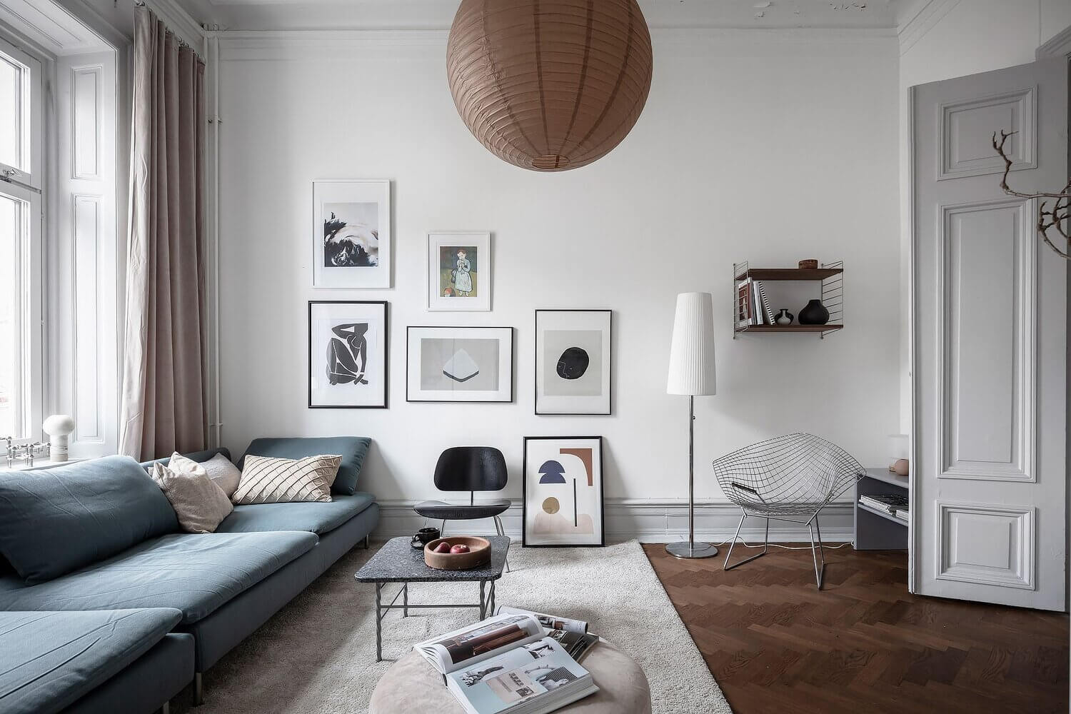 A Blue Kitchen and Multifunctional Bedroom in a Scandi Apartment 4 ABlueKitchenandMultifunctionalBedroominaScandiApartment TheNordroom2 A Blue Kitchen and Multifunctional Bedroom in a Scandi Apartment