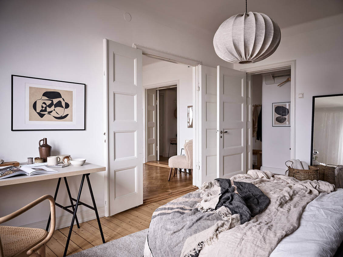 A Charming Scandinavian Apartment With Original Details 11 ACharmingScandinavianApartmentWithOriginalDetails TheNordroom10 A Charming Scandinavian Apartment With Original Details