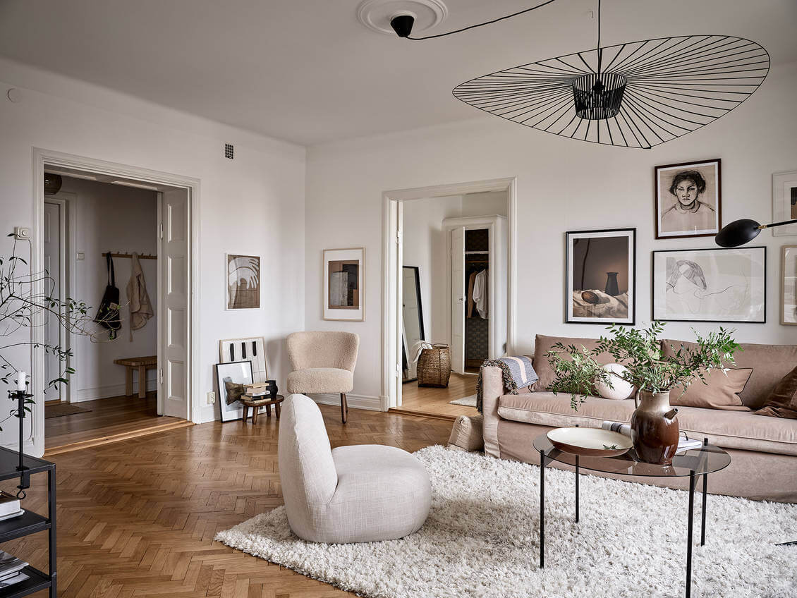 A Charming Scandinavian Apartment With Original Details 4 ACharmingScandinavianApartmentWithOriginalDetails TheNordroom3 A Charming Scandinavian Apartment With Original Details