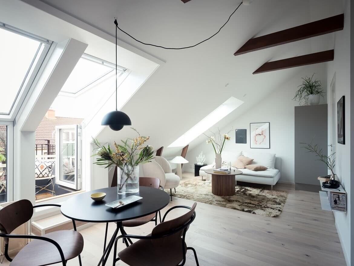 A Small Scandinavian Attic Loft with Exposed Beams 2 ASmallScandinavianAtticLoftwithExposedBeams TheNordroom1 1 A Small Scandinavian Attic Loft with Exposed Beams