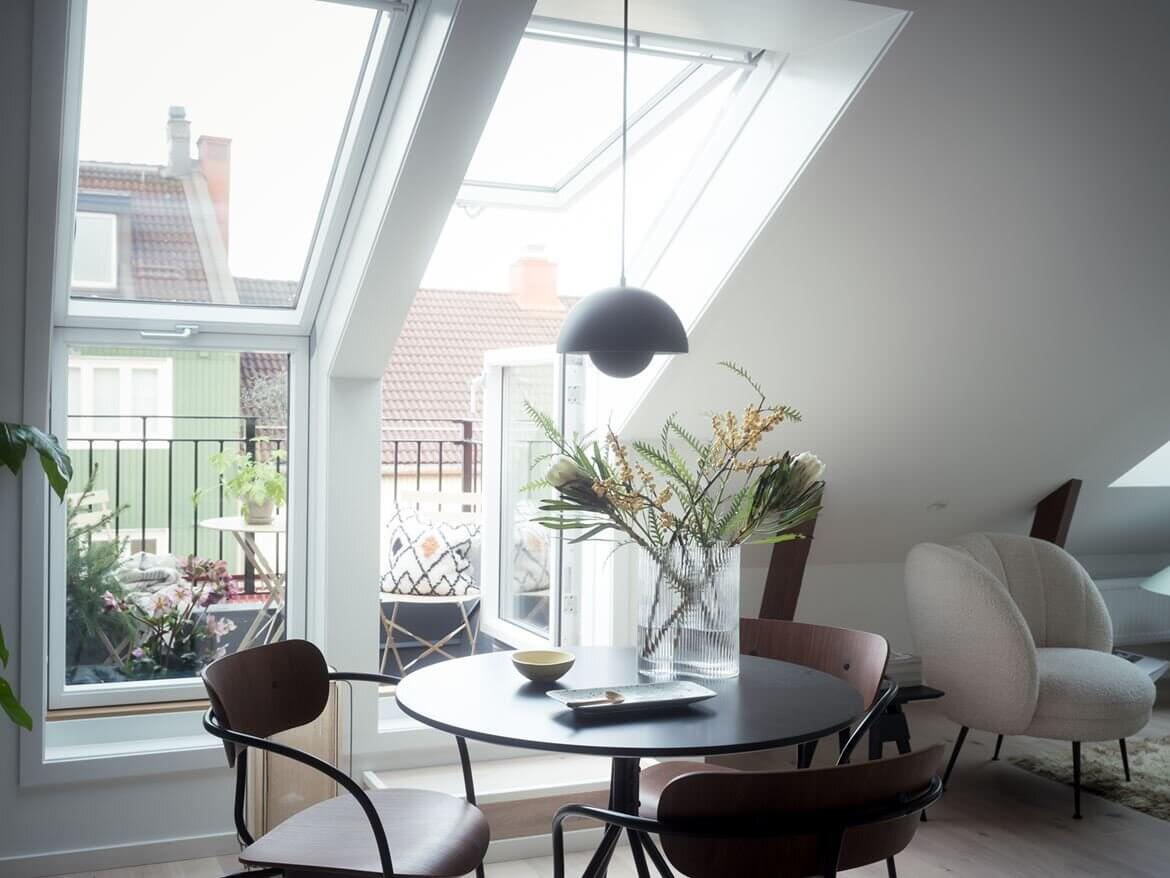 A Small Scandinavian Attic Loft with Exposed Beams 5 ASmallScandinavianAtticLoftwithExposedBeams TheNordroom4 A Small Scandinavian Attic Loft with Exposed Beams