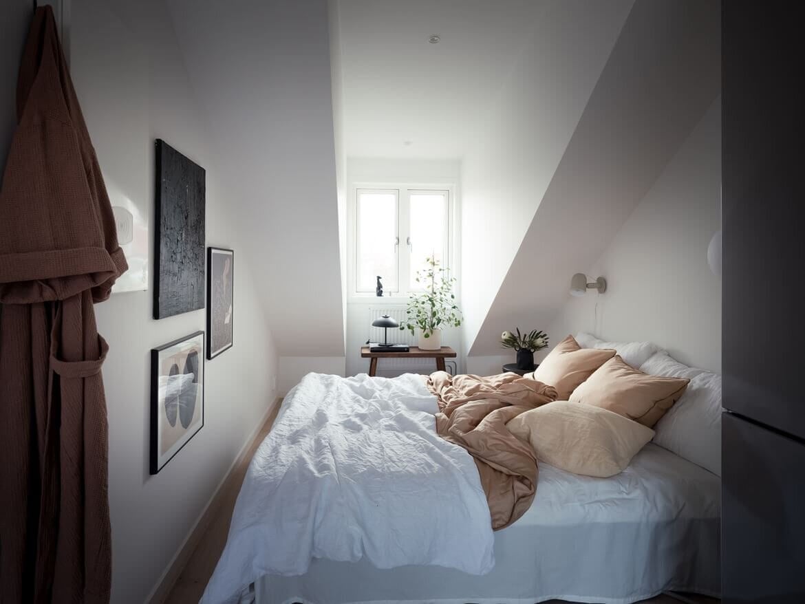 A Small Scandinavian Attic Loft with Exposed Beams 10 ASmallScandinavianAtticLoftwithExposedBeams TheNordroom9 A Small Scandinavian Attic Loft with Exposed Beams