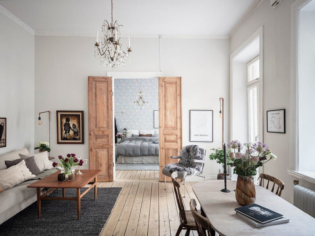 A Charming One-Bedroom Apartment in Sweden 1 charming one bedroom apartment sweden nordroom A Charming One-Bedroom Apartment in Sweden