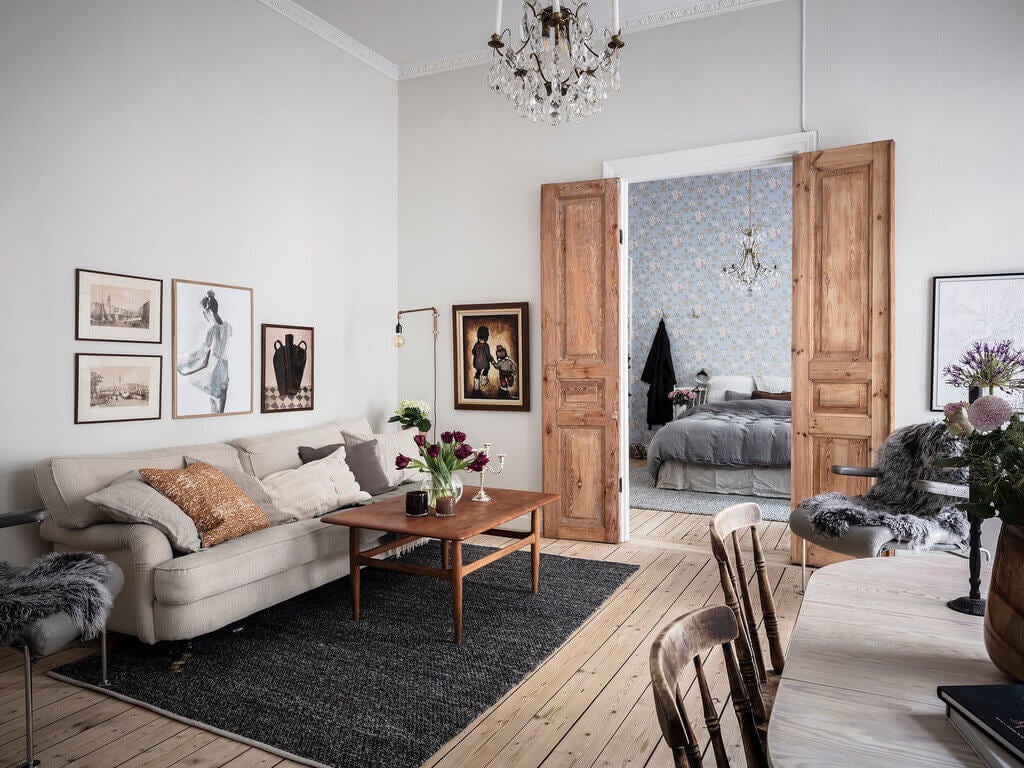 A Charming One-Bedroom Apartment in Sweden 2 charming one bedroom apartment sweden nordroom1 A Charming One-Bedroom Apartment in Sweden