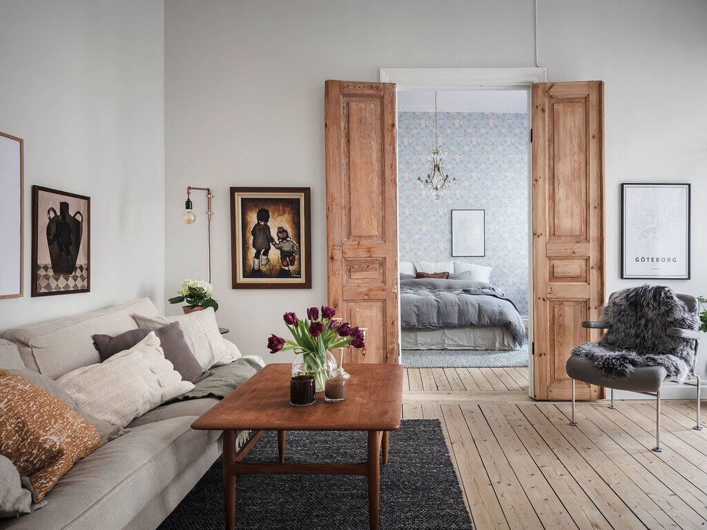 A Charming One-Bedroom Apartment in Sweden 4 charming one bedroom apartment sweden nordroom3 A Charming One-Bedroom Apartment in Sweden