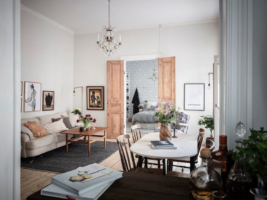 A Charming One-Bedroom Apartment in Sweden 5 charming one bedroom apartment sweden nordroom4 A Charming One-Bedroom Apartment in Sweden