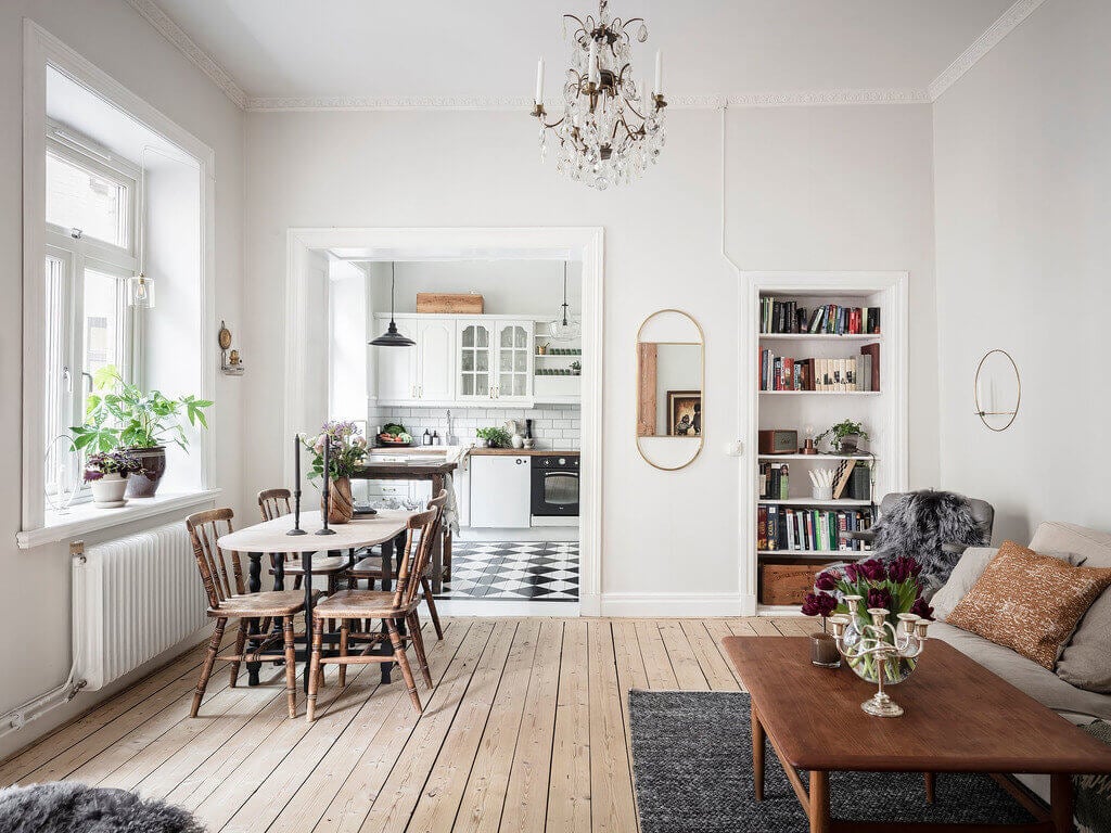 A Charming One-Bedroom Apartment in Sweden 6 charming one bedroom apartment sweden nordroom5 A Charming One-Bedroom Apartment in Sweden