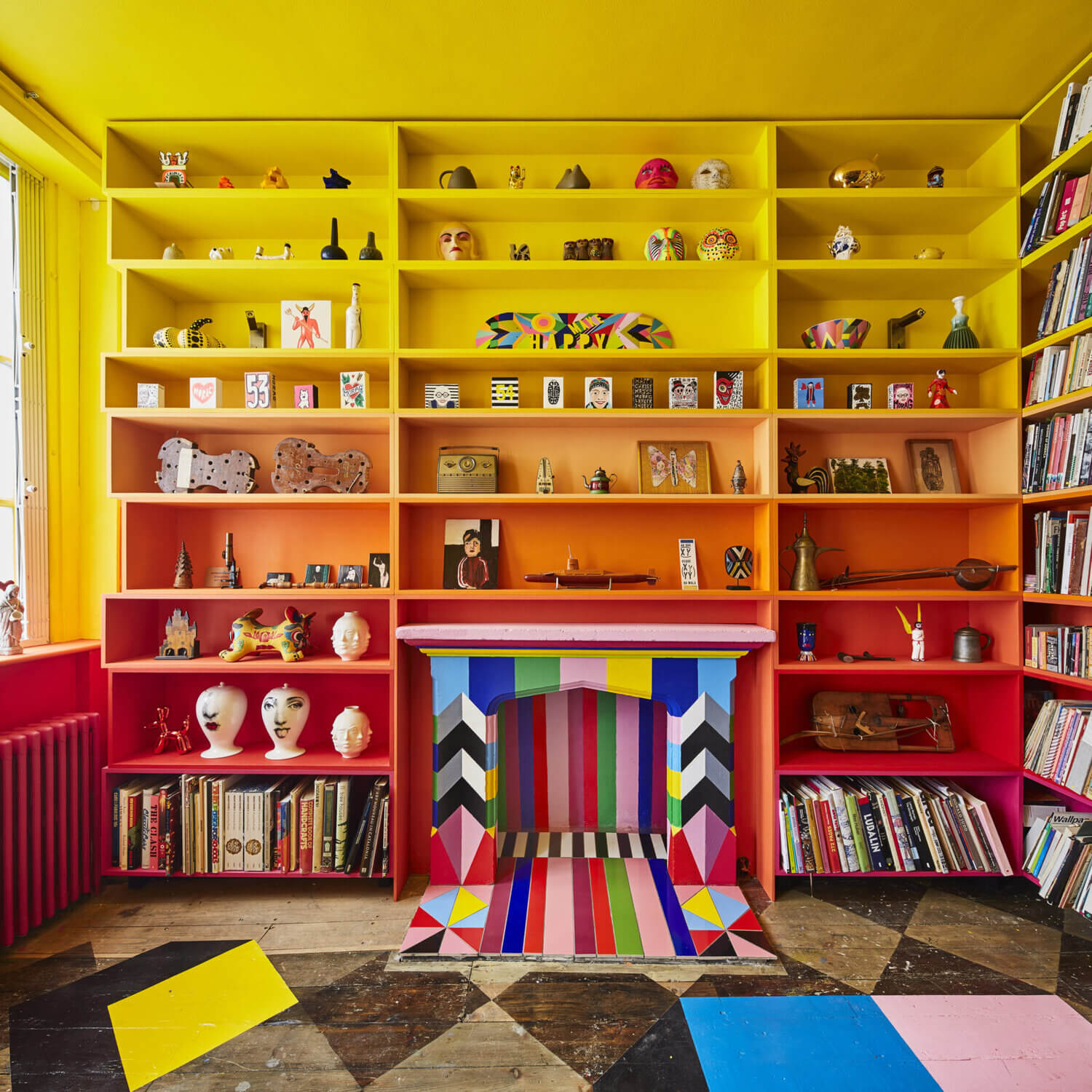 The Funky Colorful London Home of Artist Morag Myerscough 1 funky colorful london home artist morag myerscough nordroom1 The Funky Colorful London Home of Artist Morag Myerscough