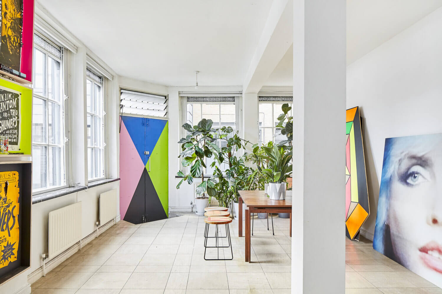 The Funky Colorful London Home of Artist Morag Myerscough 15 funky colorful london home artist morag myerscough nordroom15 The Funky Colorful London Home of Artist Morag Myerscough