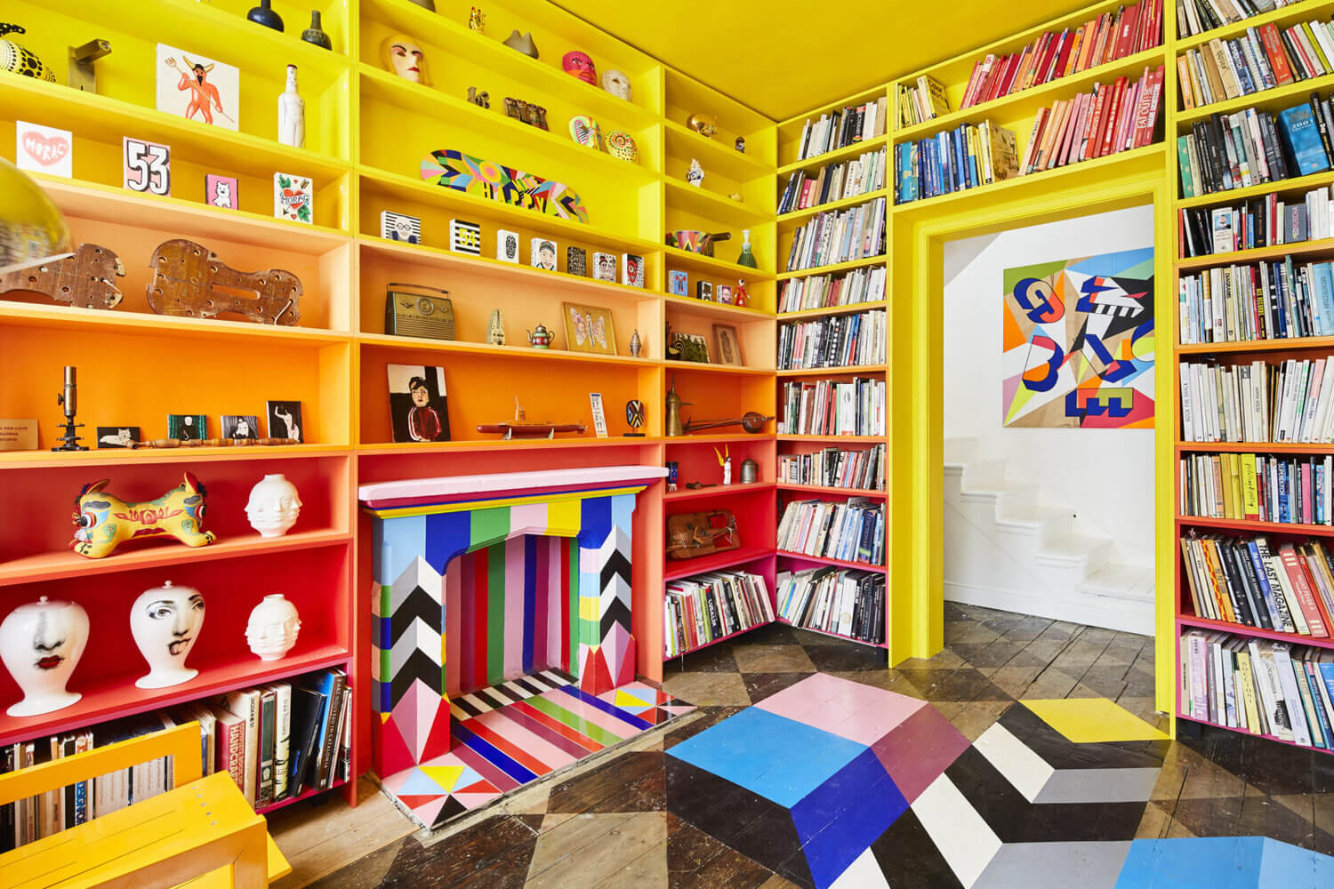 The Funky Colorful London Home of Artist Morag Myerscough 2 funky colorful london home artist morag myerscough nordroom2 The Funky Colorful London Home of Artist Morag Myerscough