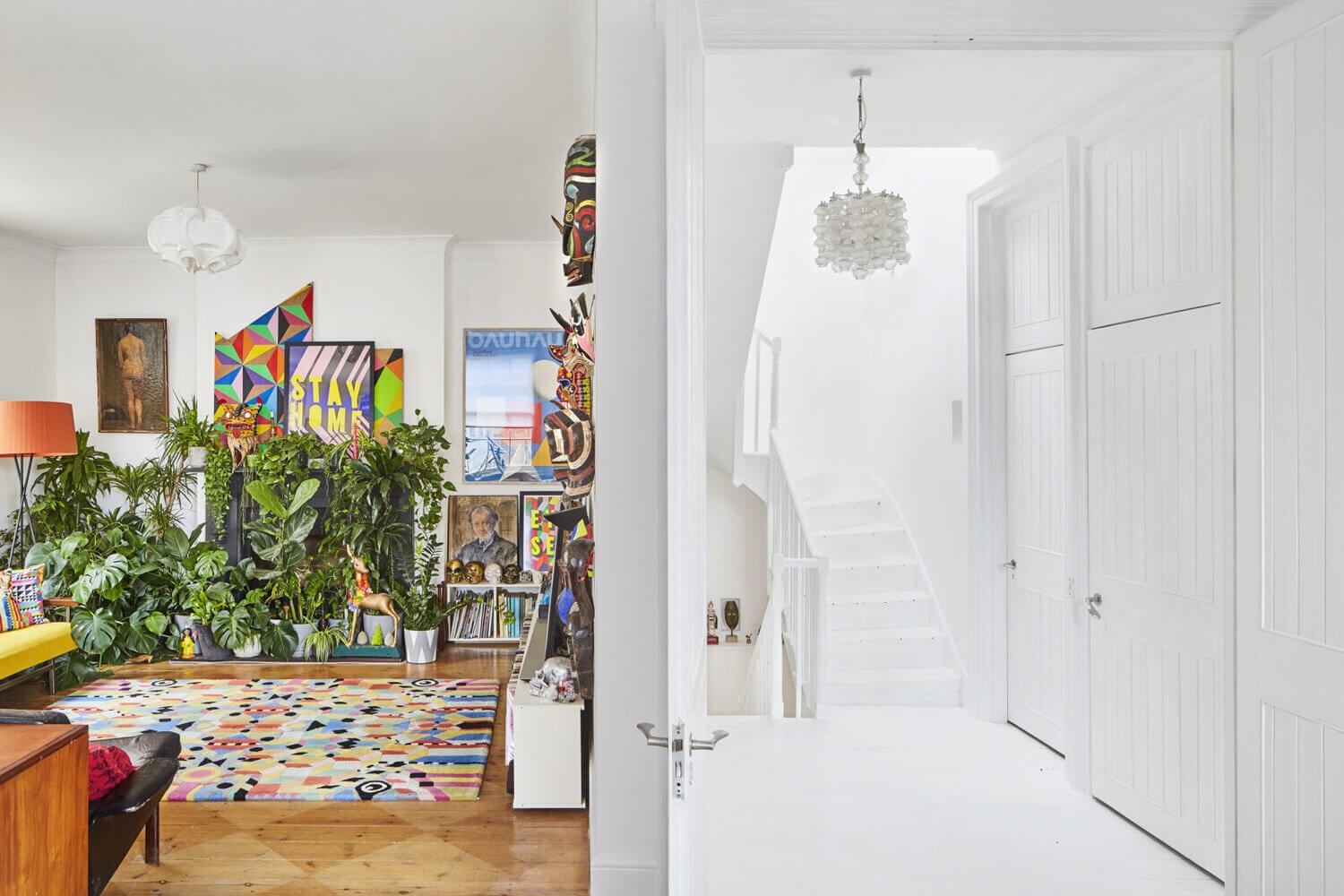 The Funky Colorful London Home of Artist Morag Myerscough 6 funky colorful london home artist morag myerscough nordroom6 The Funky Colorful London Home of Artist Morag Myerscough